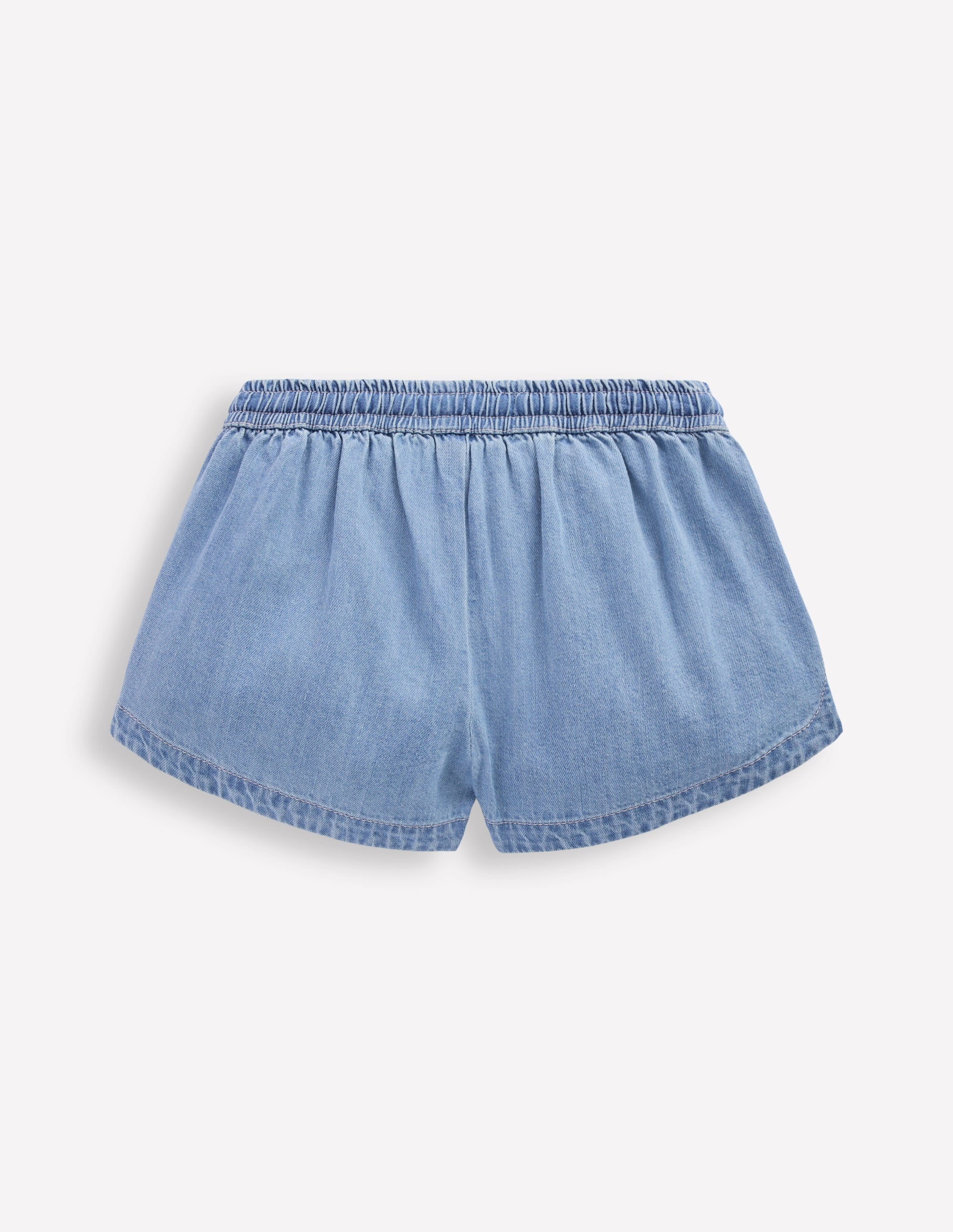 Pull-on Woven Shorts-Chambray - Image 2