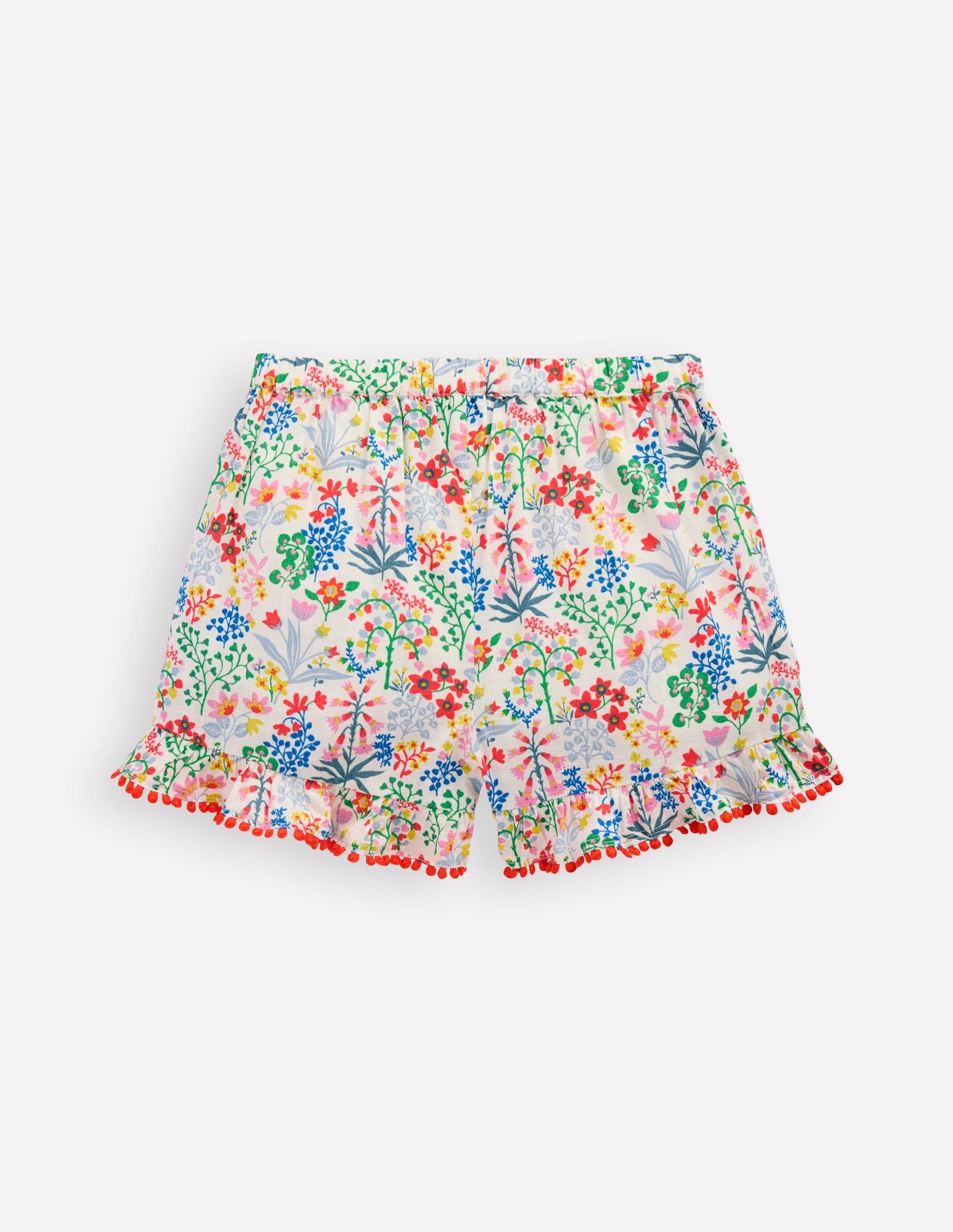 Frill Woven Shorts-Multi Floral - Image 2