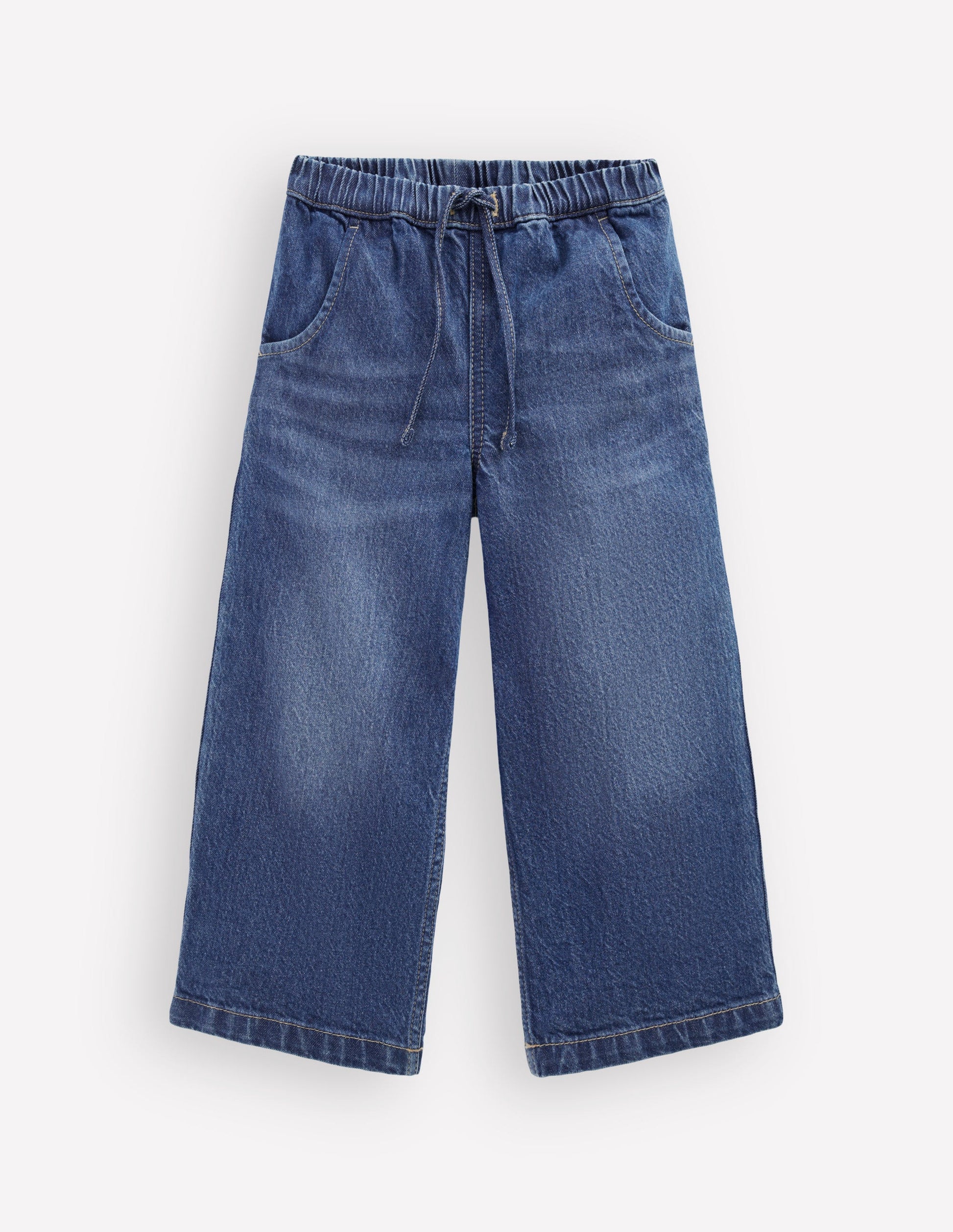 Draw Cord Jean-Mid Vintage Denim-1