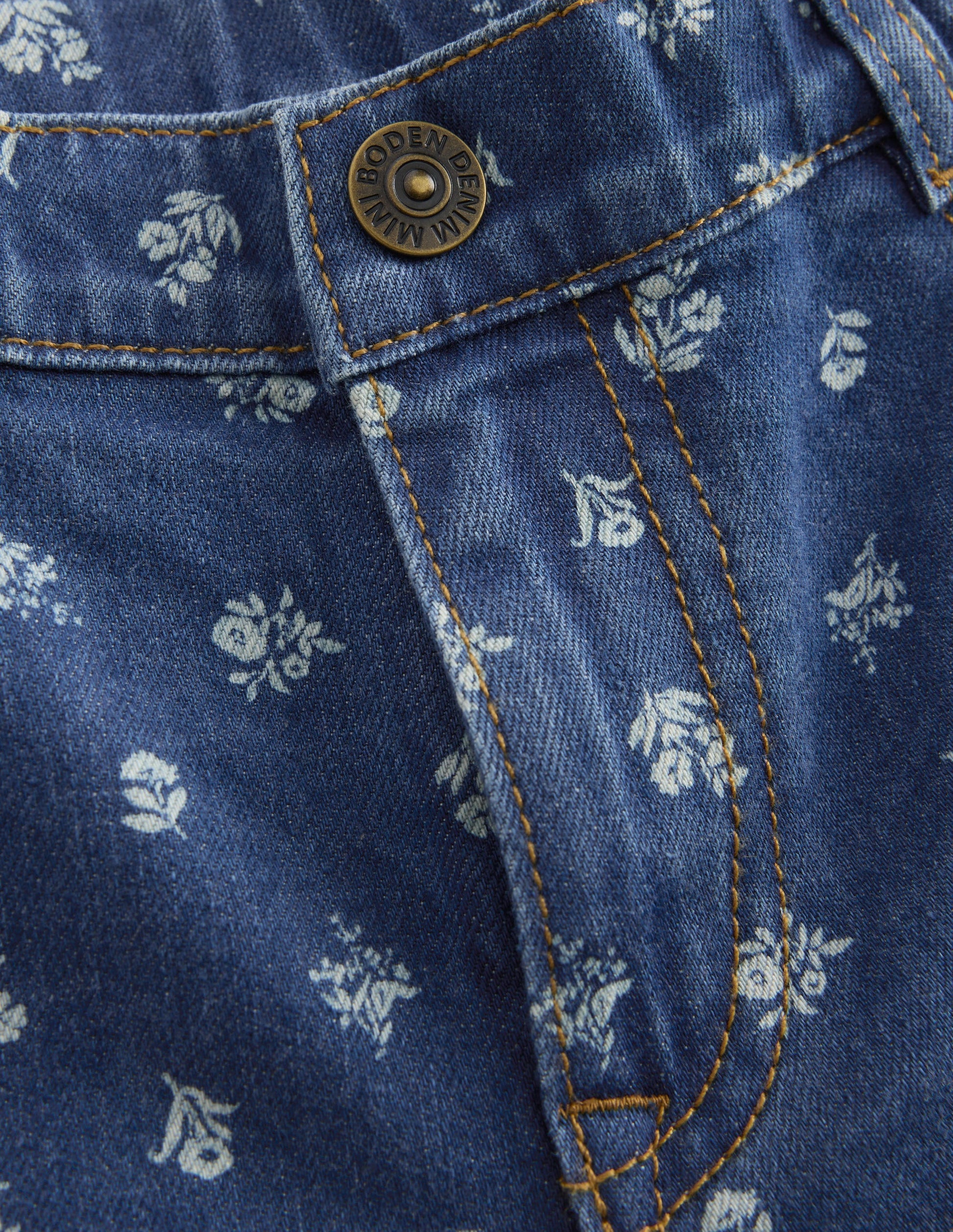 Wide Leg Jean-Denim Floral-3