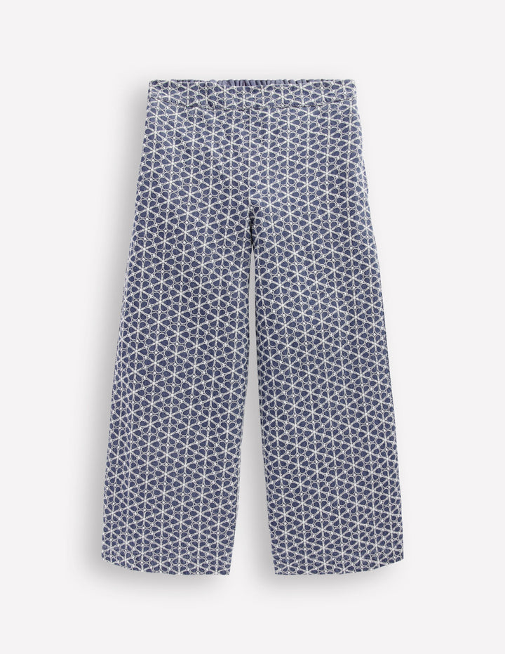 Occasion Pants-Chambray Broderie