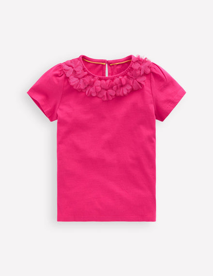 Flower Trim T-Shirt-Fandango