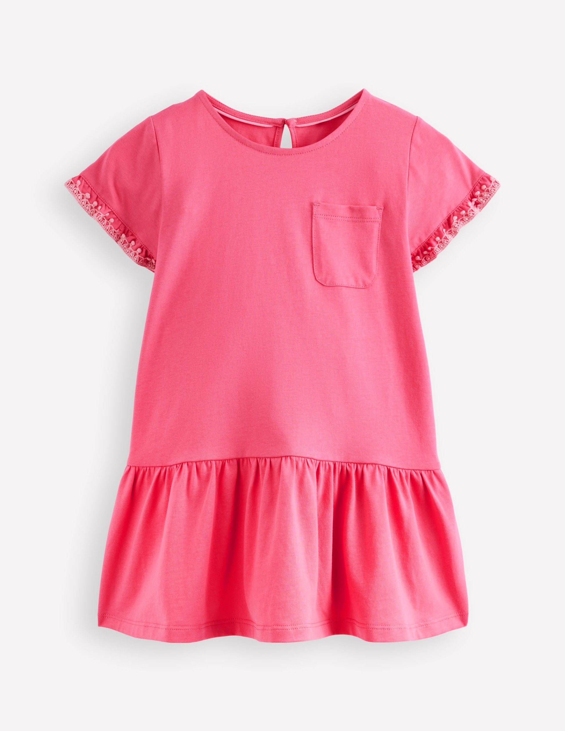 Dropped Sleeve Tunic-Pink-1