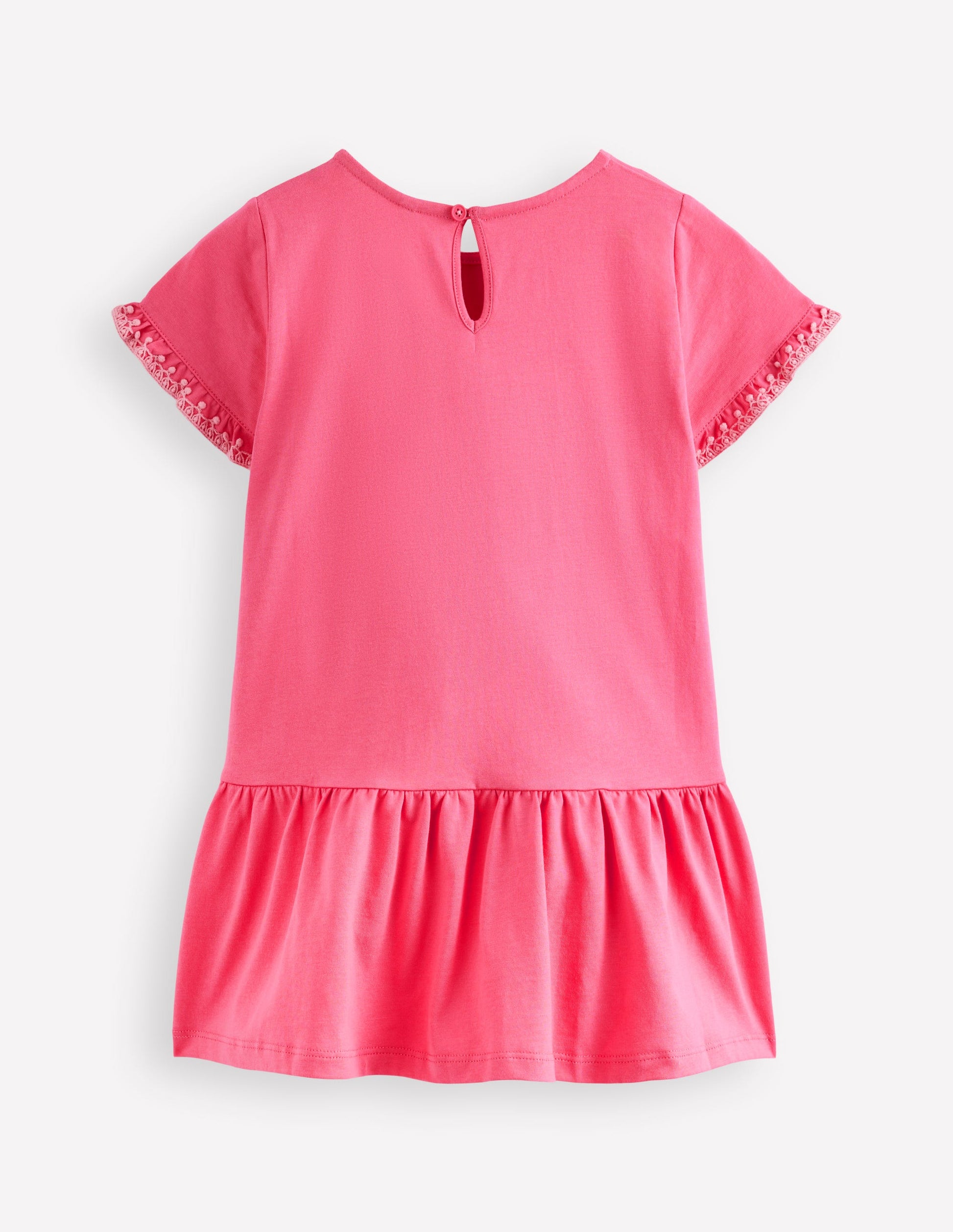 Dropped Sleeve Tunic-Pink-2