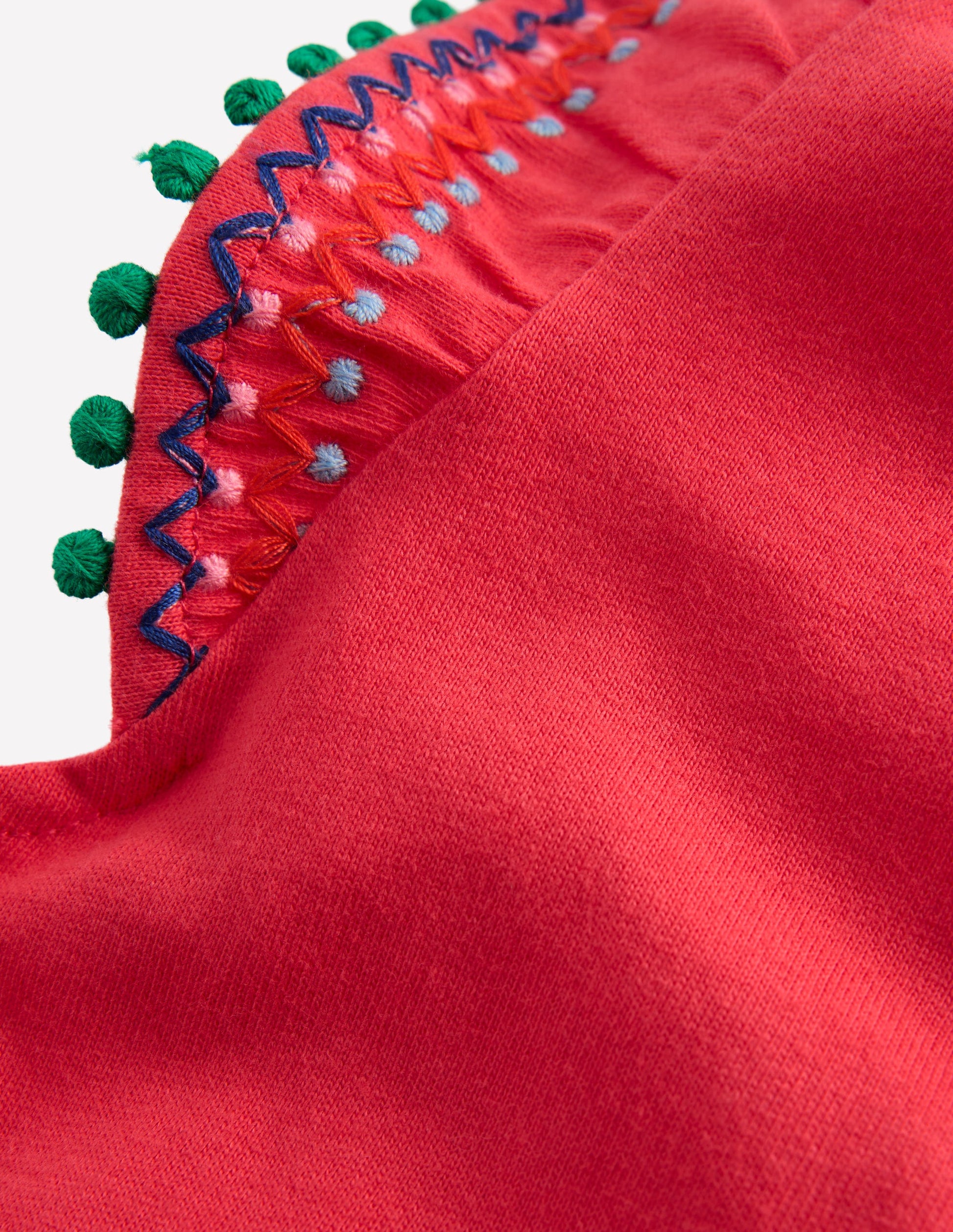 Flutter Sleeve Trim Top-Jam Red-3