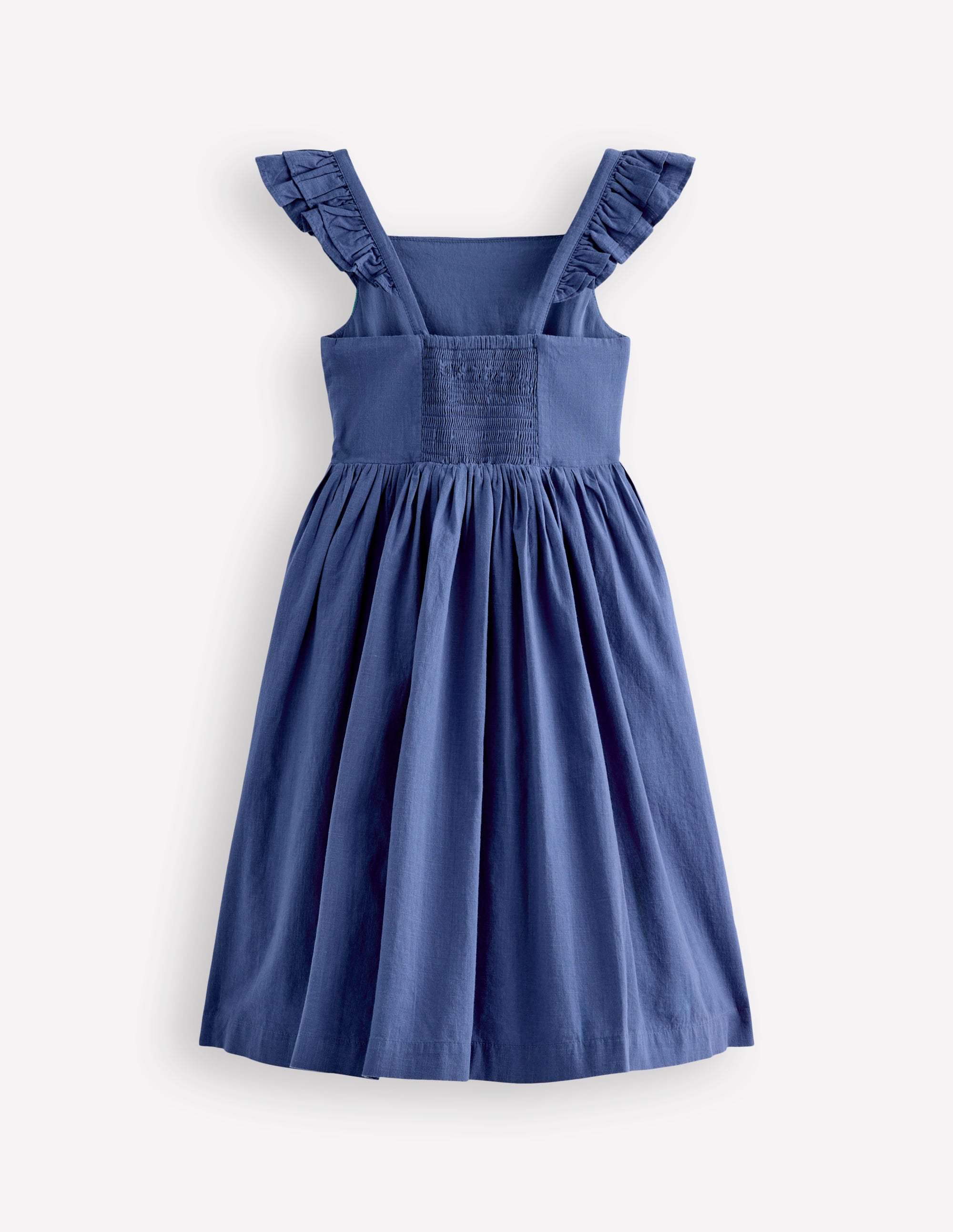 Annalisa Twirly Sundress-Denim Blue Embroidery | Boden USA