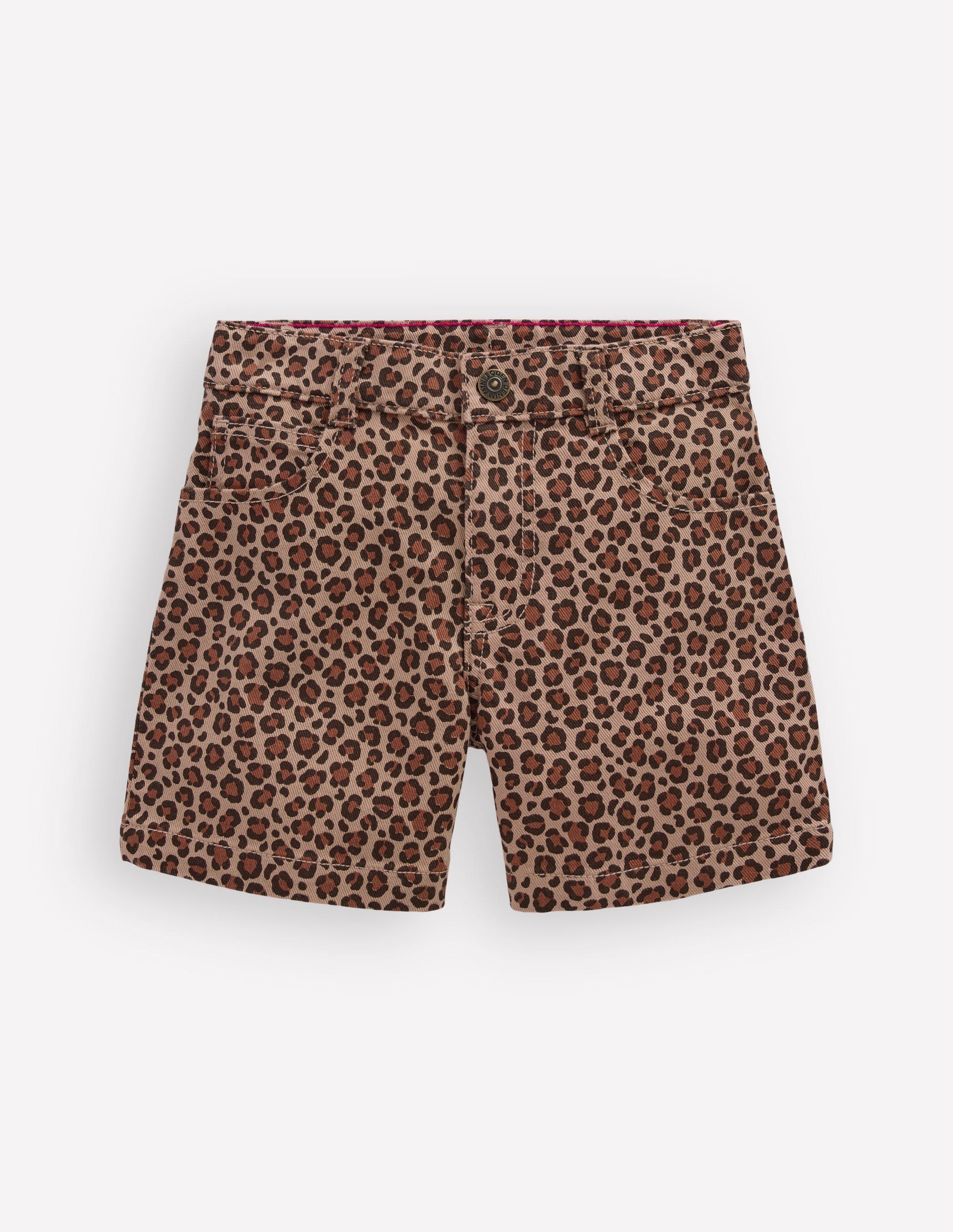 Denim Shorts-Leopard-1