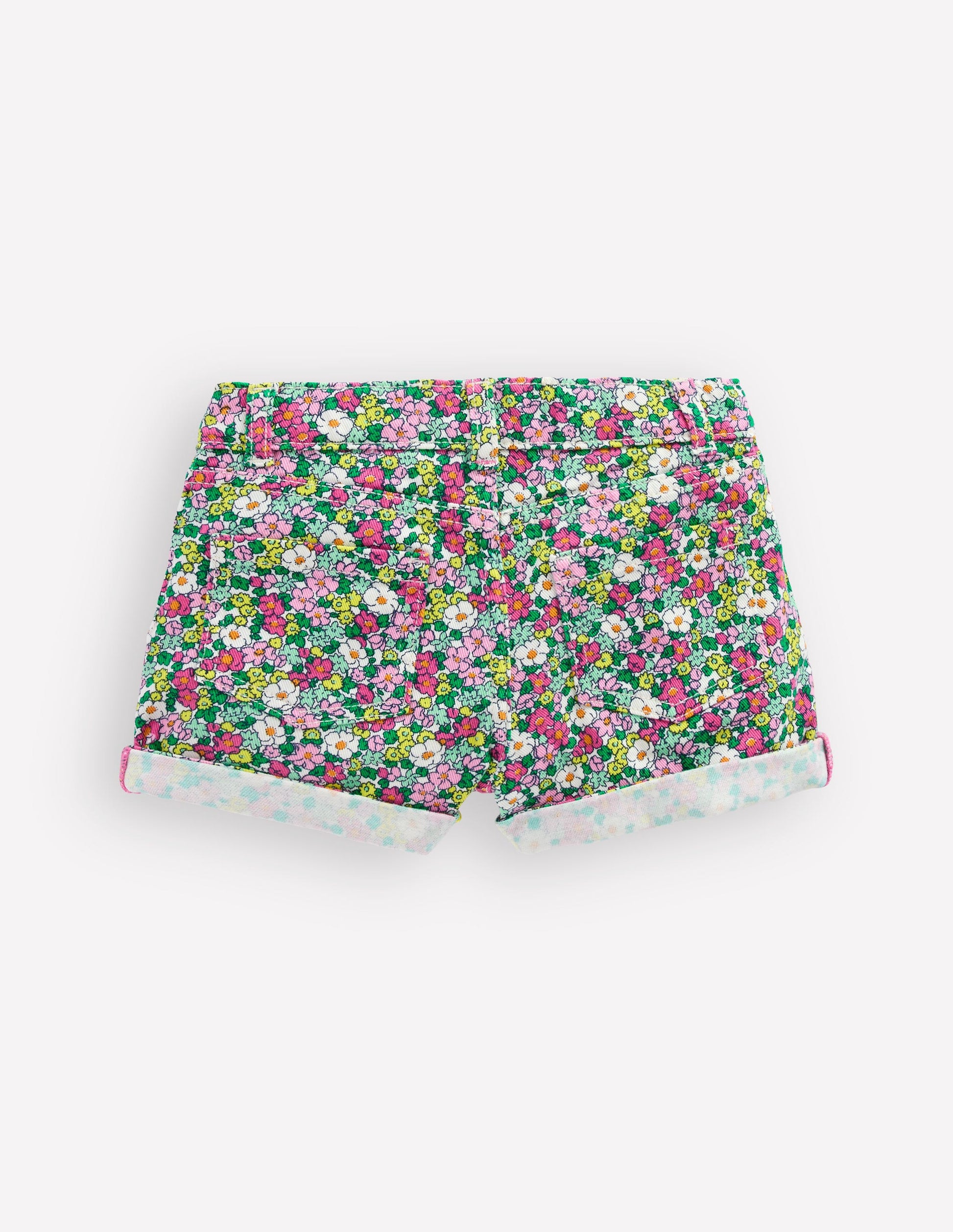 Denim Shorts-Multi Summer Flowerbed-2