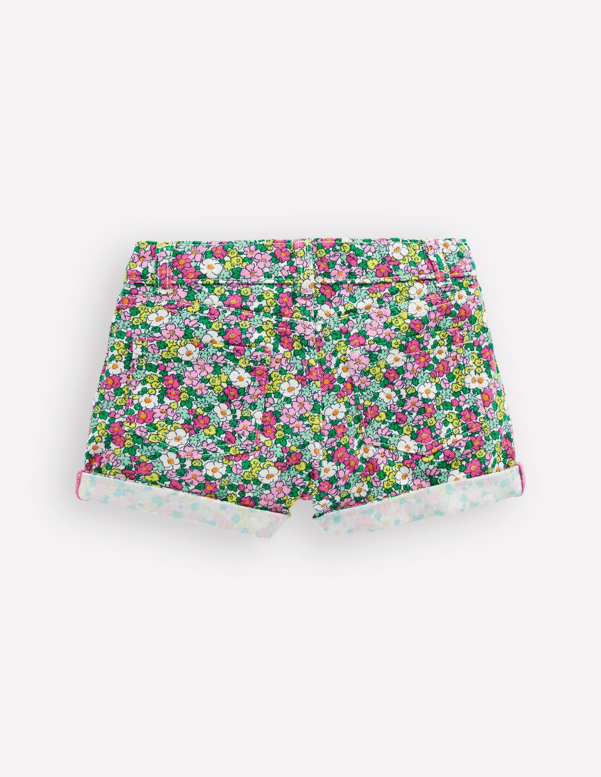Denim Shorts-Multi Summer Flowerbed - Image 2