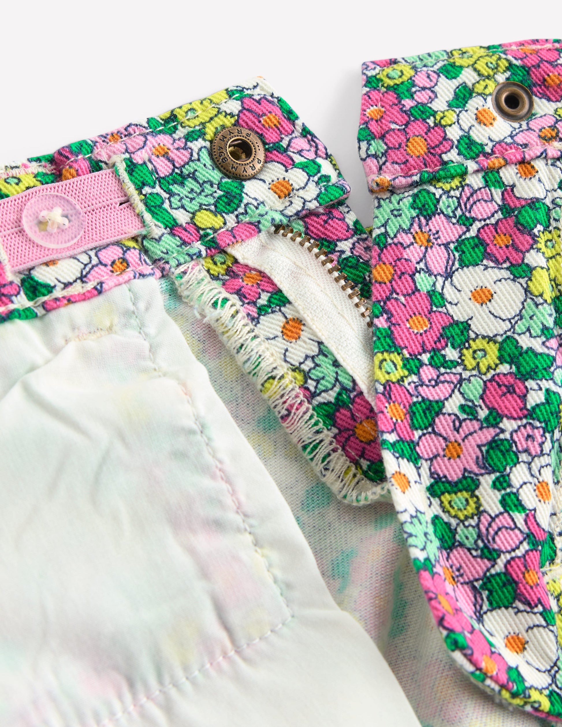 Denim Shorts-Multi Summer Flowerbed-4