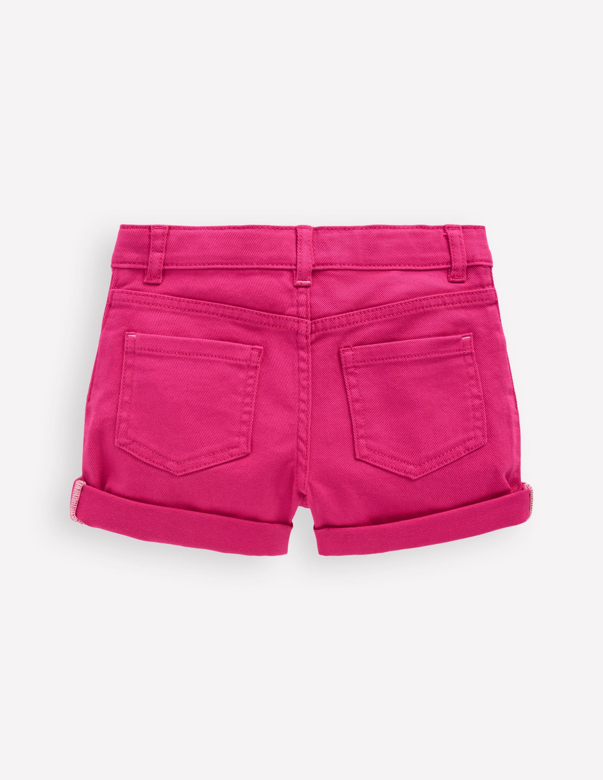 Denim Shorts-Hot Pink-2