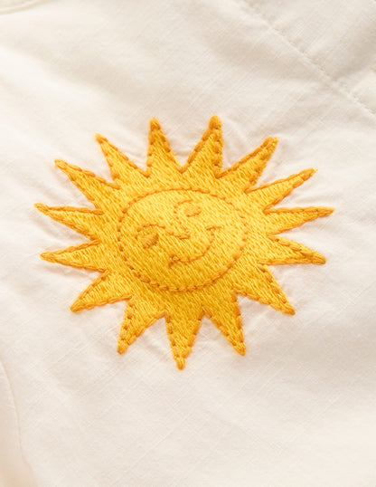 Button-through Blouse-Soft Ivory Embroidery-4