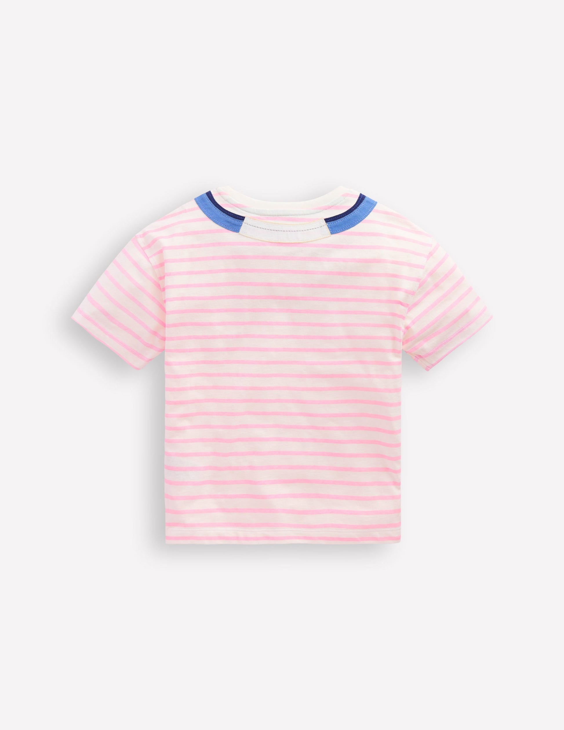 Relaxed Applique T-shirt-Formica Pink/ Ivory Headphones-2
