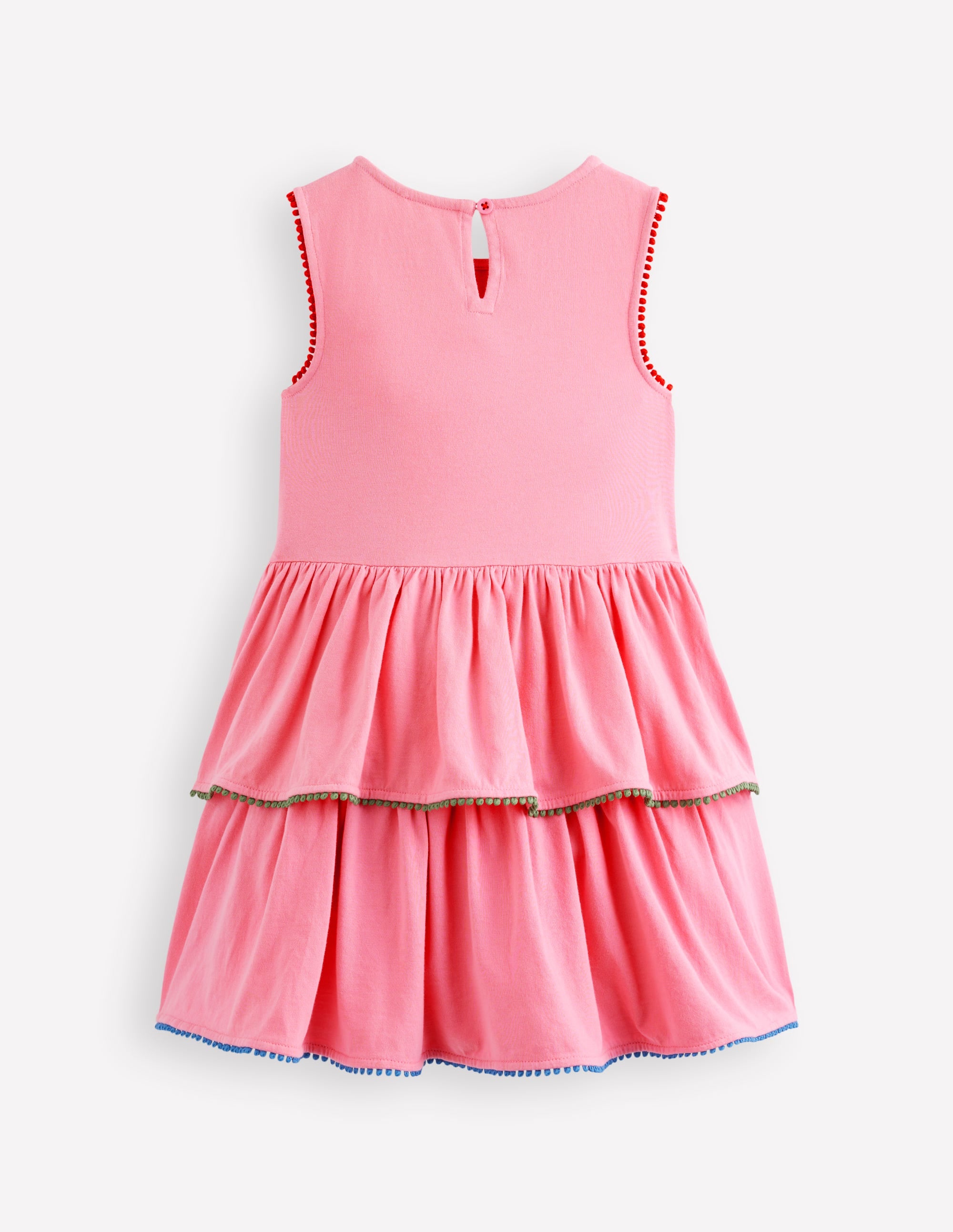 Tiered Jersey Sundress-Bubblegum Pink - Image 2