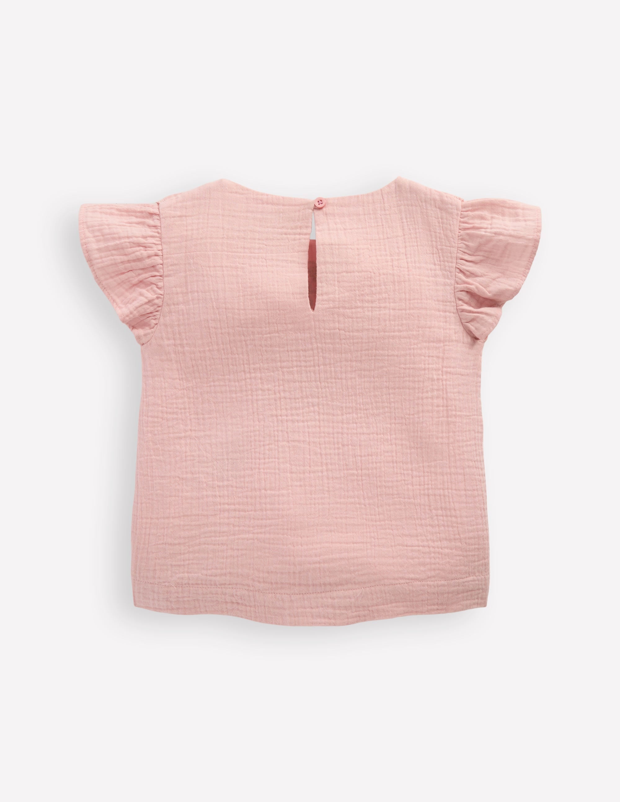 Embroidered Frilly Woven Top-Lotus Strawberries - Image 5