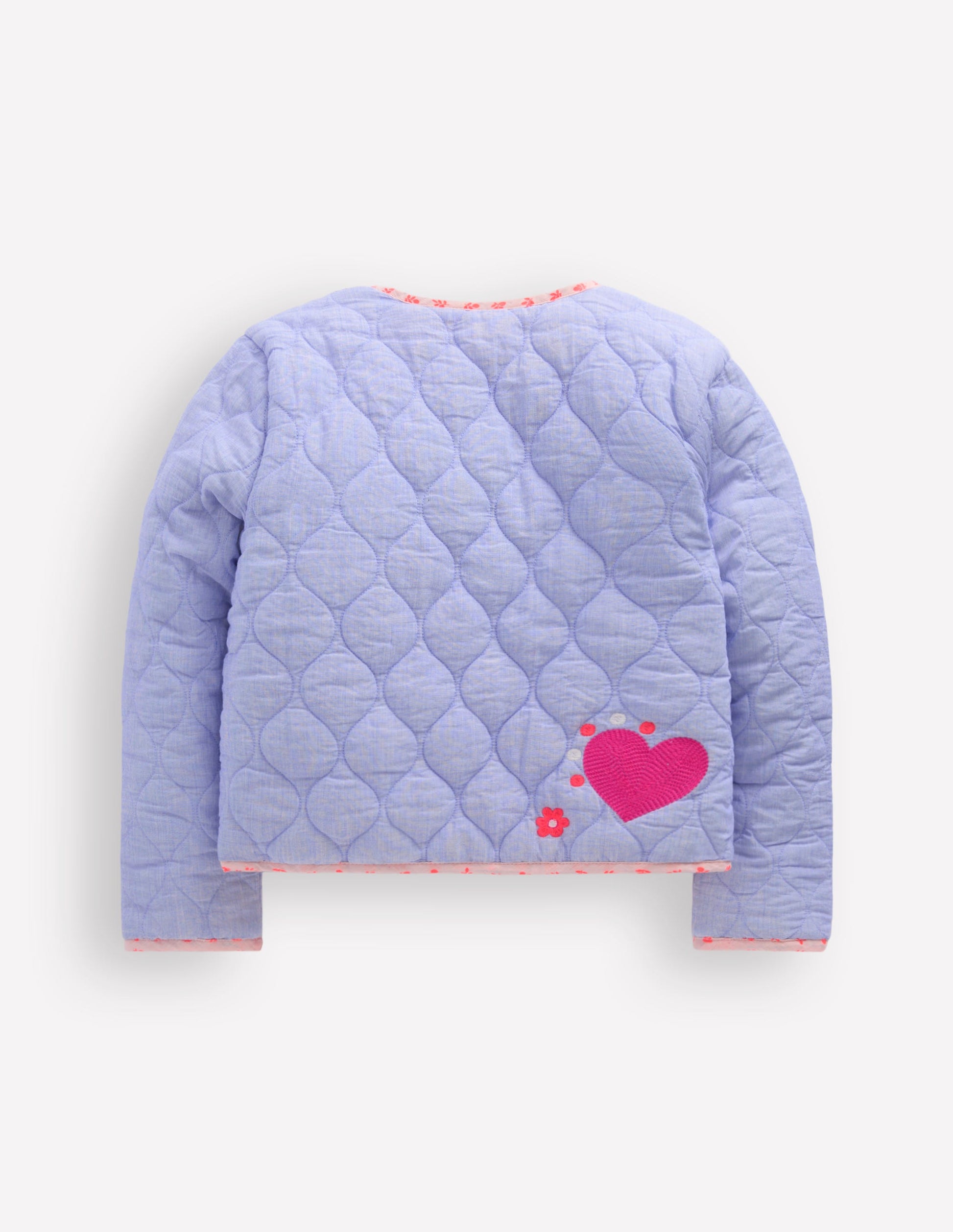 Reversible Quilted Jacket-Blue Embroidery-2