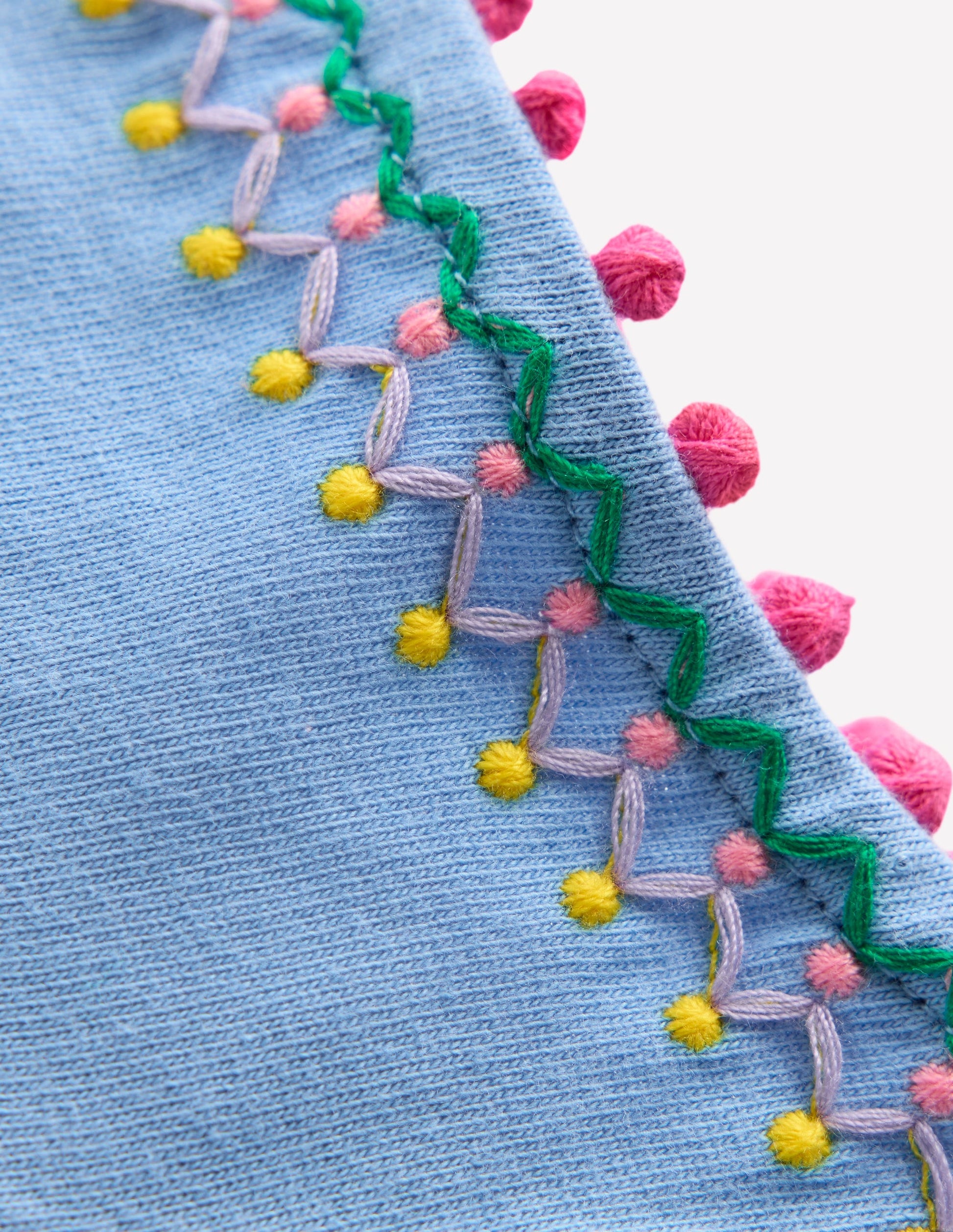 Puff Sleeve T-shirt-Forget Me Not Blue-3