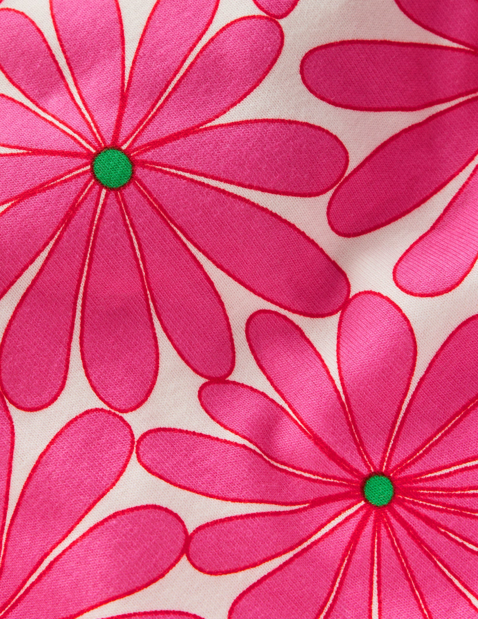 Twin Pack Short Pajamas-Pink Flower-3