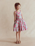Twirly Jersey Dress-Pink Floral