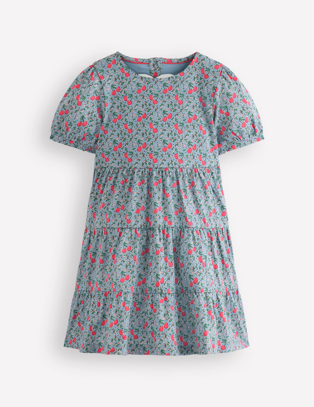 Heart Back Jersey Dress-Cherries - Image 1