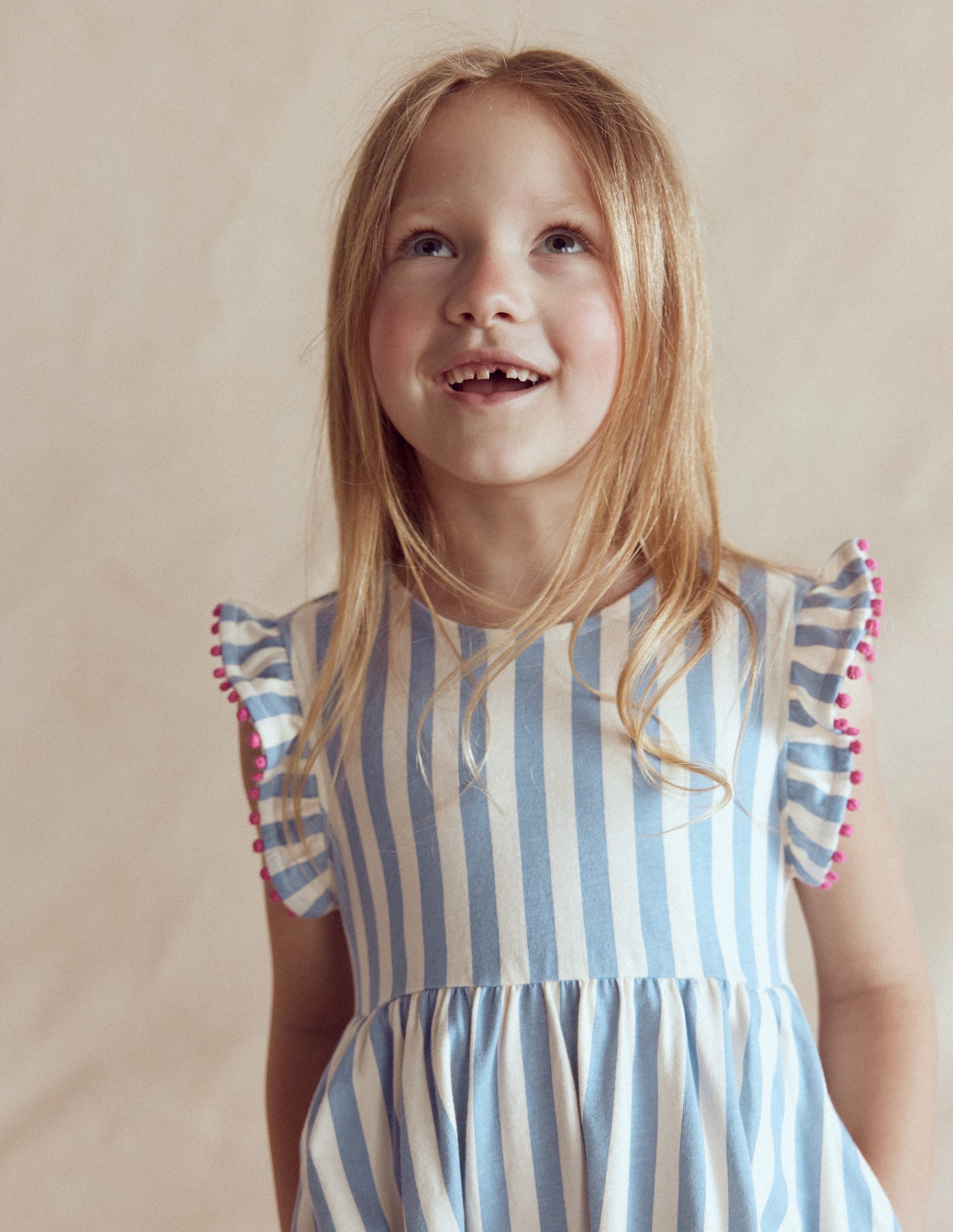 Boden Girls Bow Back Jersey Dress in Blue | Size 5-6 Years Boden Girls Bow Back Jersey Dress in Blue | Size 5-6 Years