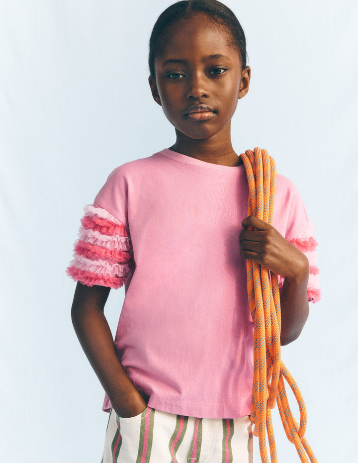 Fun Tulle Top-Pink Haze