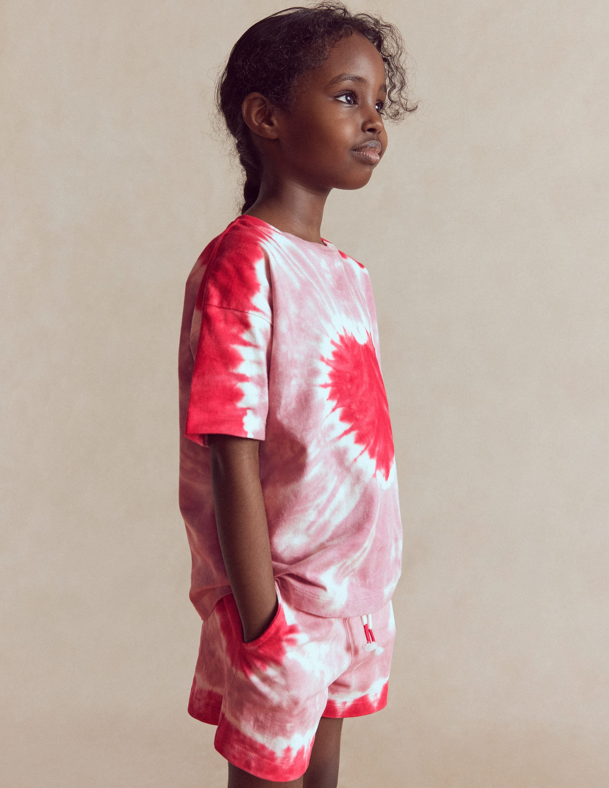 Tie Dye Logo Top-Vintage Pink Heart - Image 1