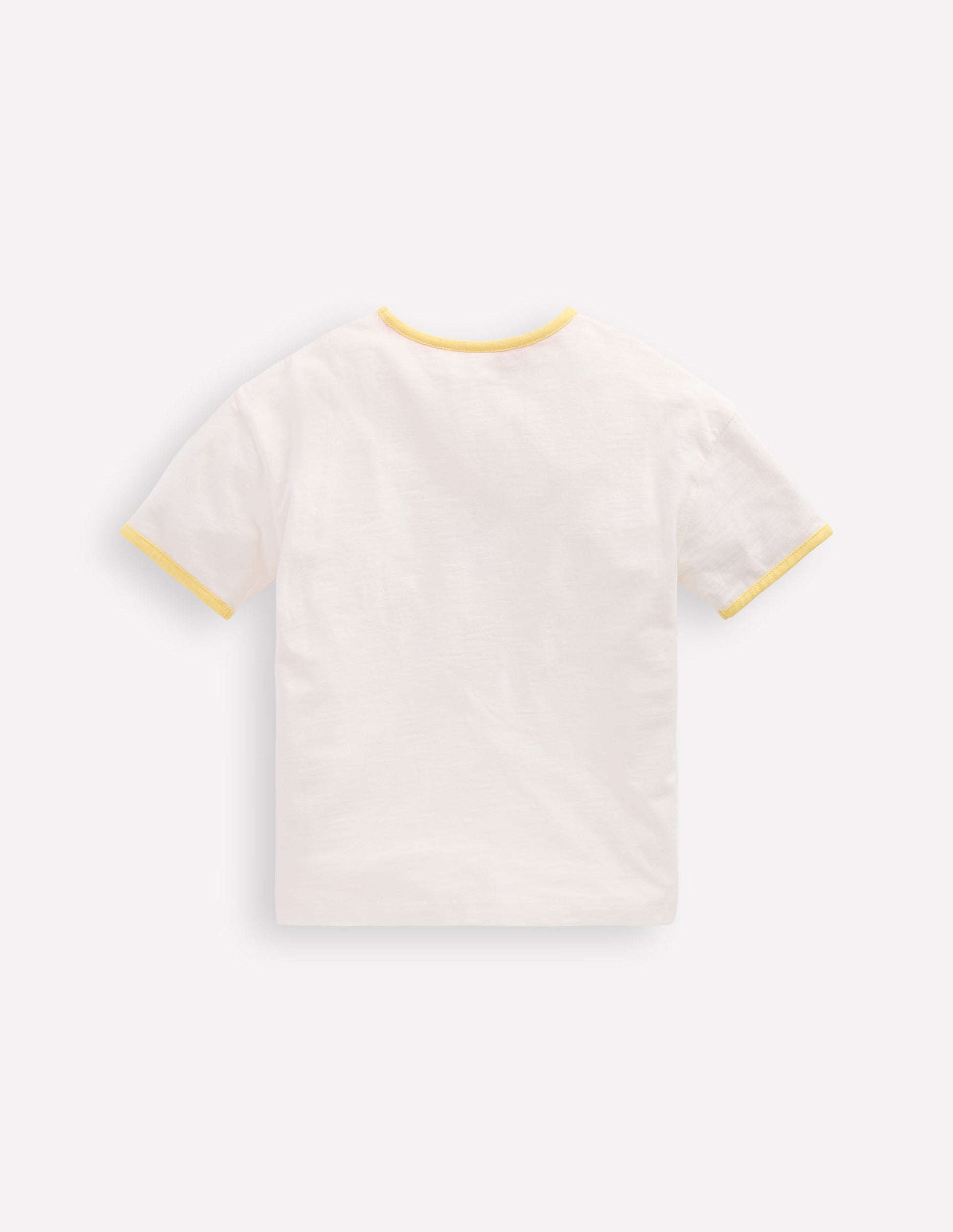 Printed Ringer T-shirt-Ivory Sunflower-2