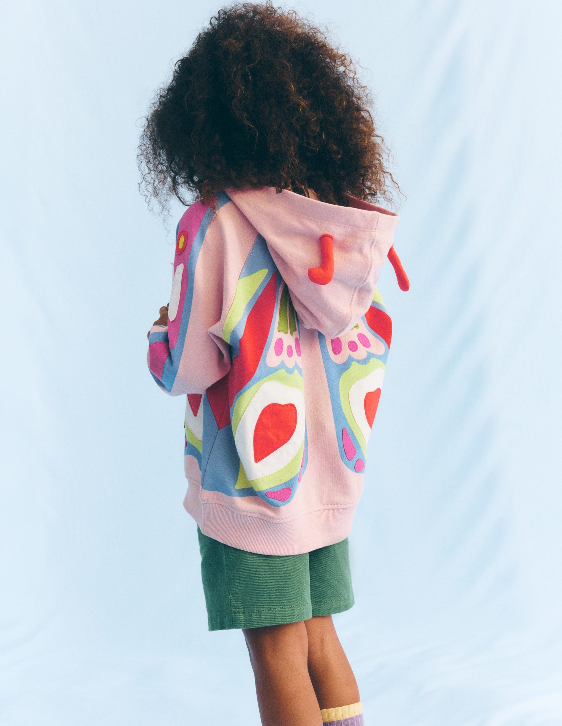Novelty Relaxed Hoody-Pink Butterfly-5
