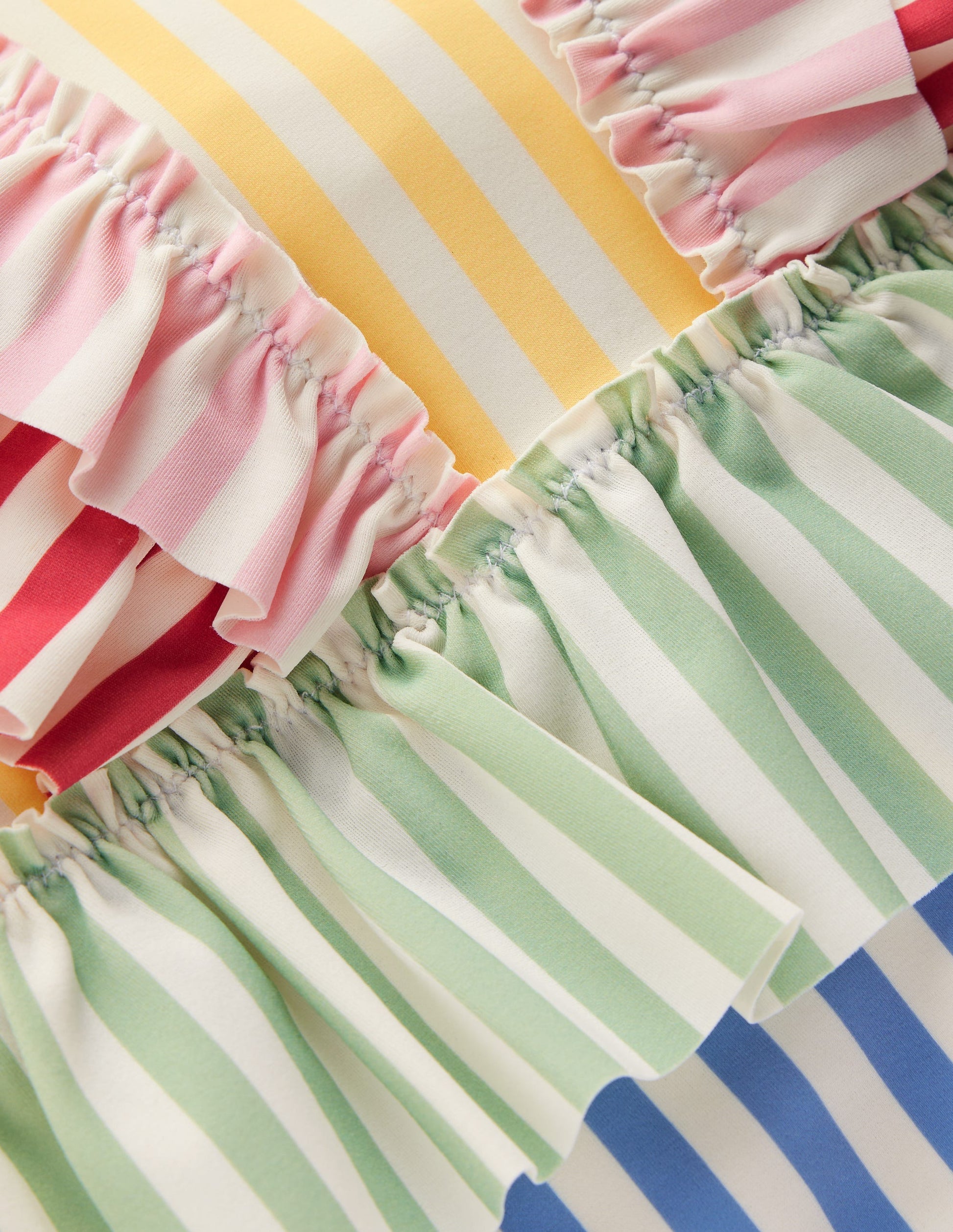 Frill Peplum Swimsuit-Hotchpotch Stripe-3
