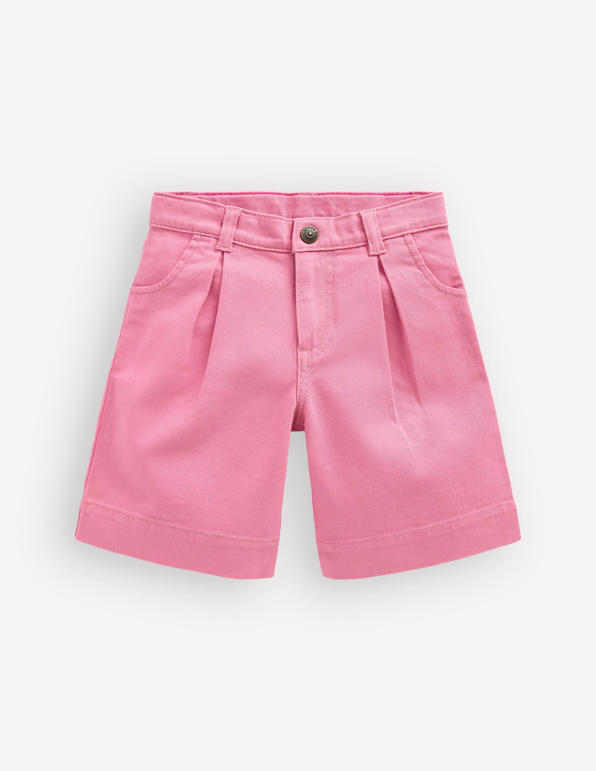 Long Denim Shorts-Bubblegum Pink - Image 1