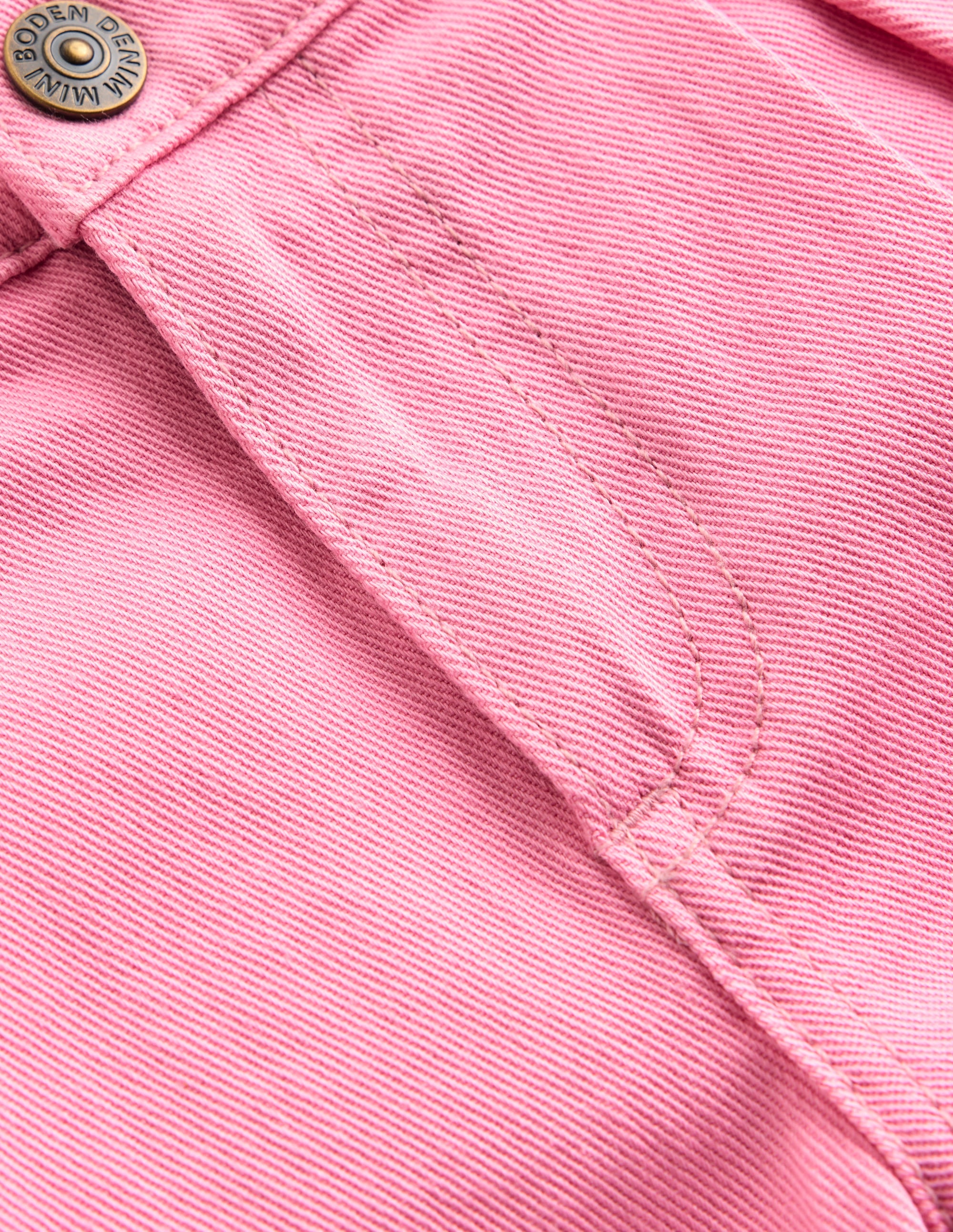 Long Denim Shorts-Bubblegum Pink - Image 3