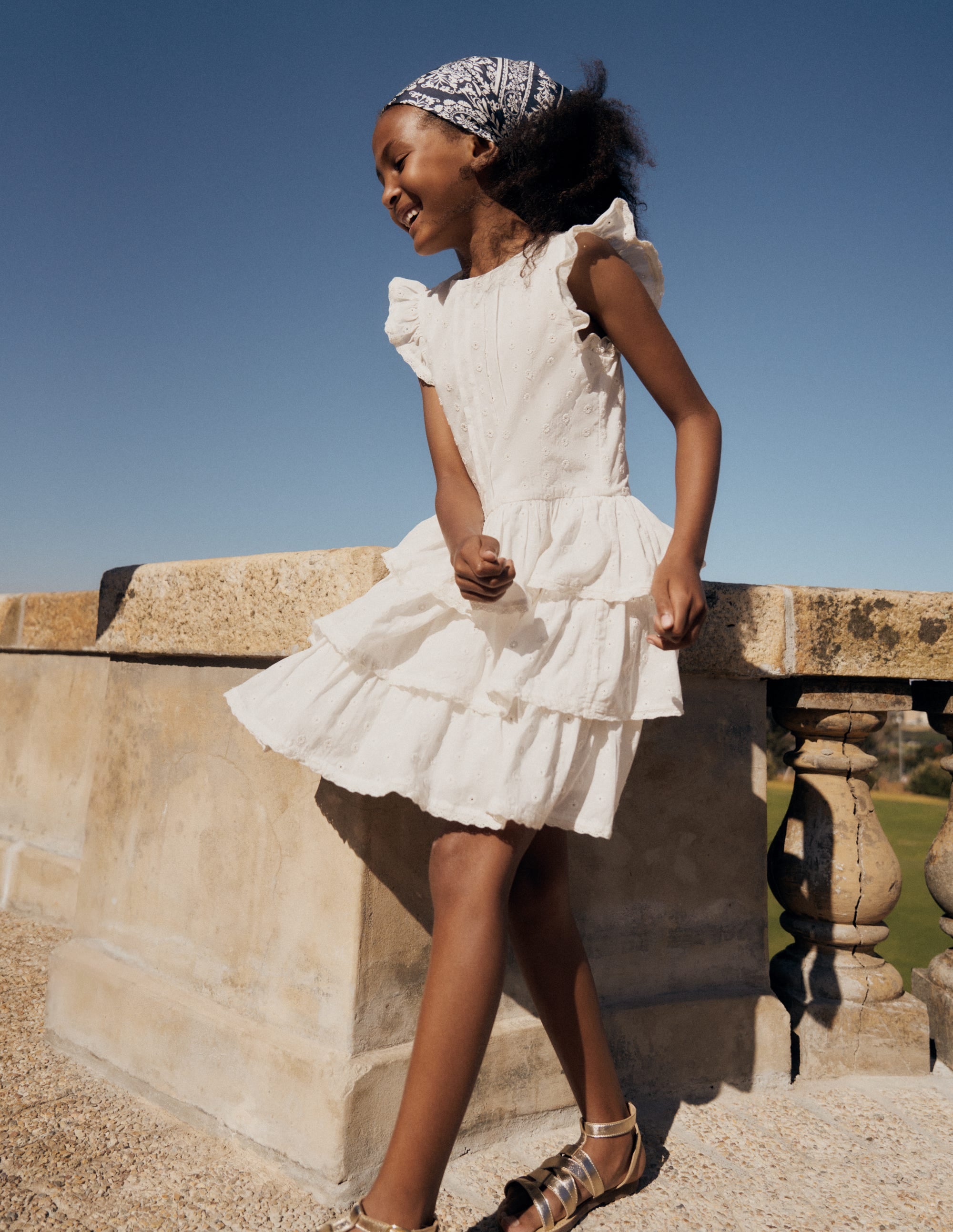 Pintuck Tiered Dress - Soft Ivory | Boden USA