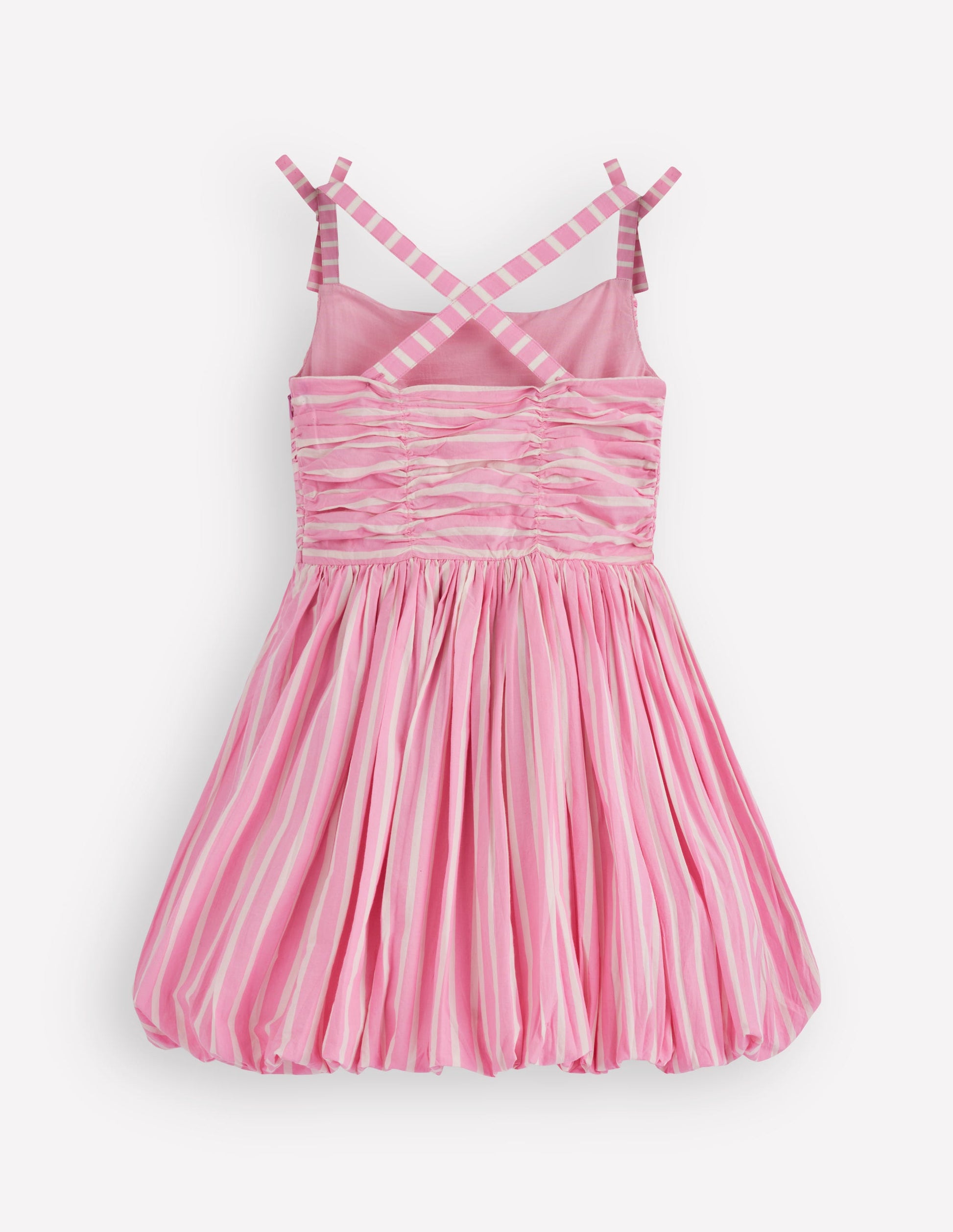 Boden Girls Ruched Bodice Bubble Dress in Pink Boden Girls Ruched Bodice Bubble Dress in Pink