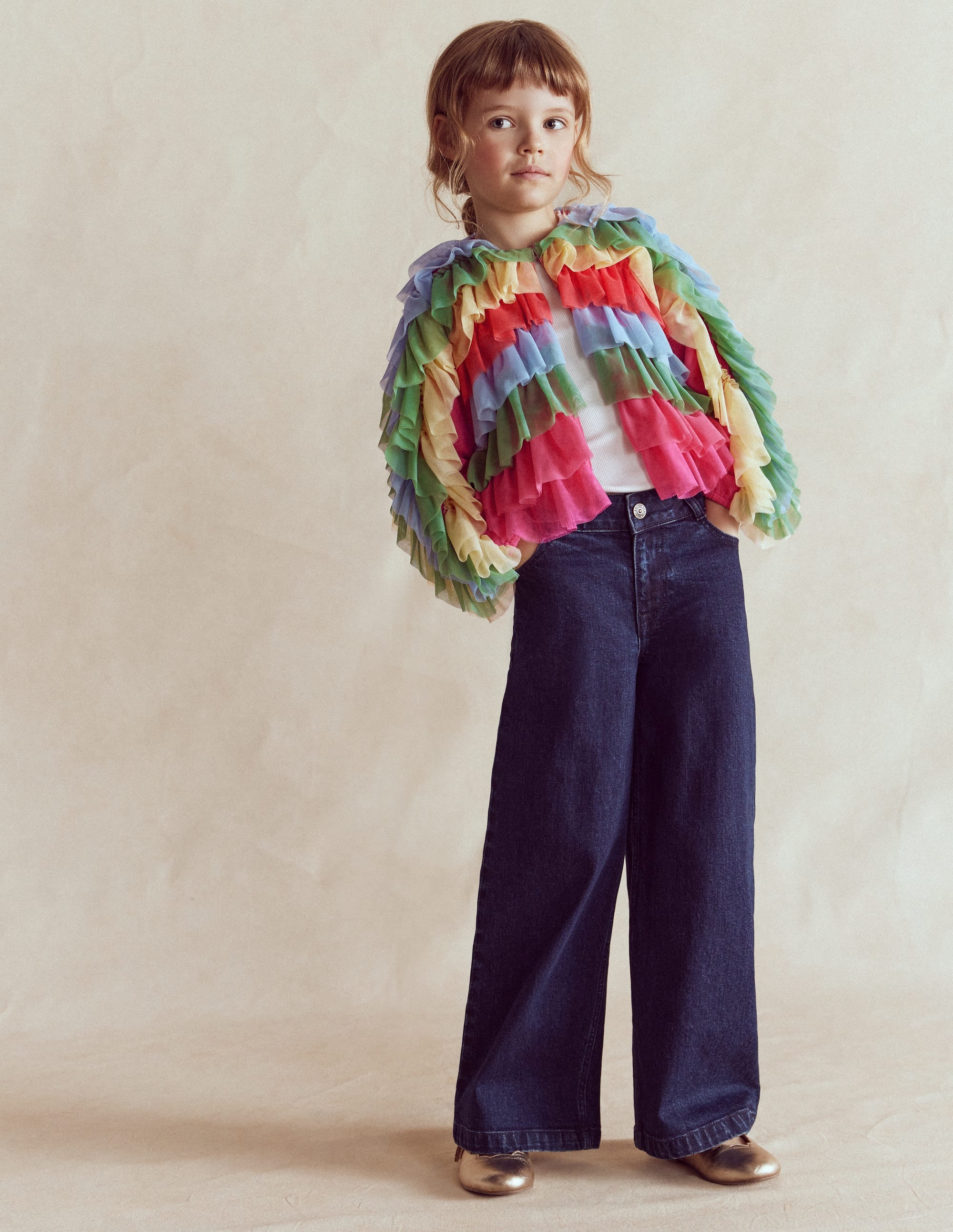 Rainbow Tulle Jacket-Multi Rainbow - Image 2