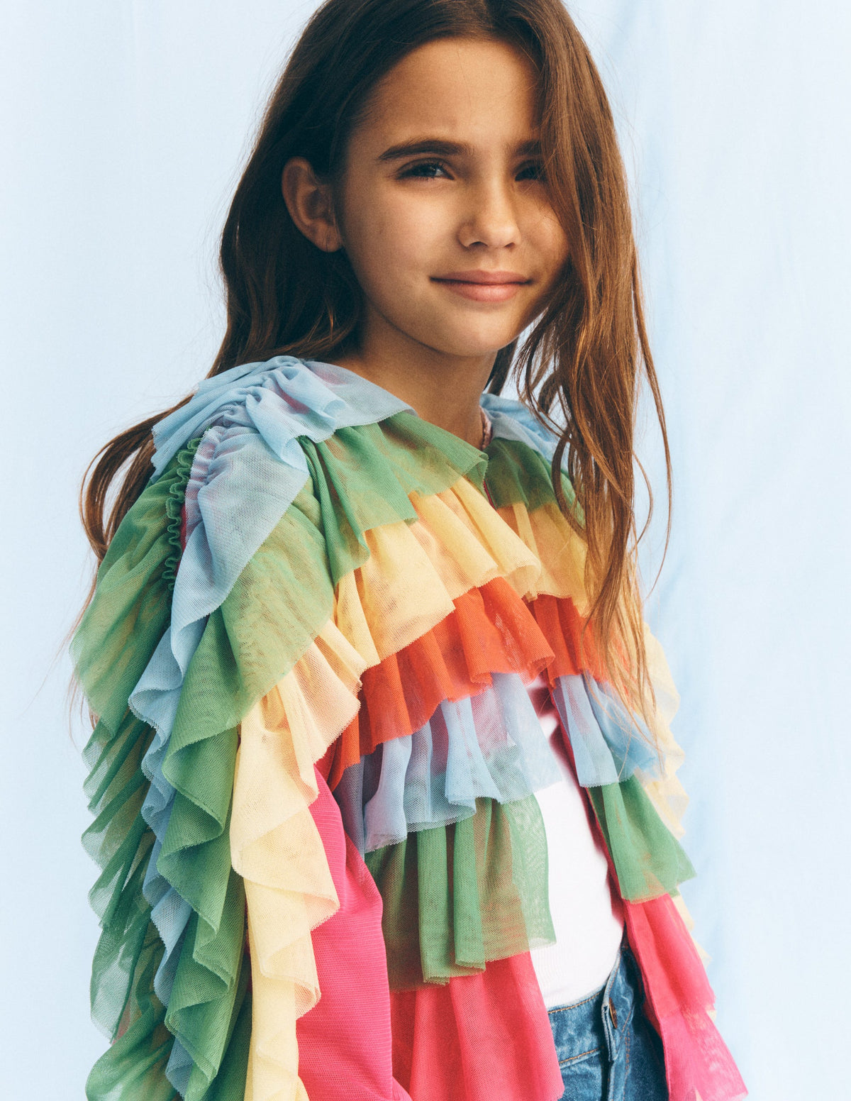 Rainbow Tulle Jacket-Multi Rainbow - Image 7