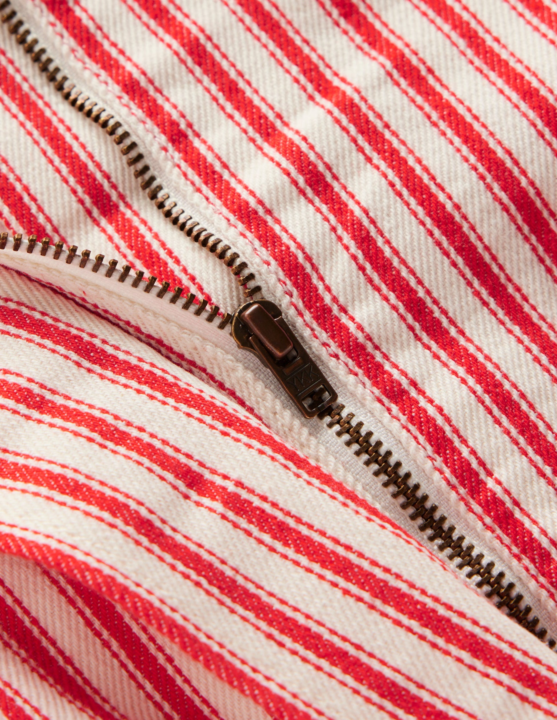 Twill bomber jacket-Poppy Red Tram Stripe-4