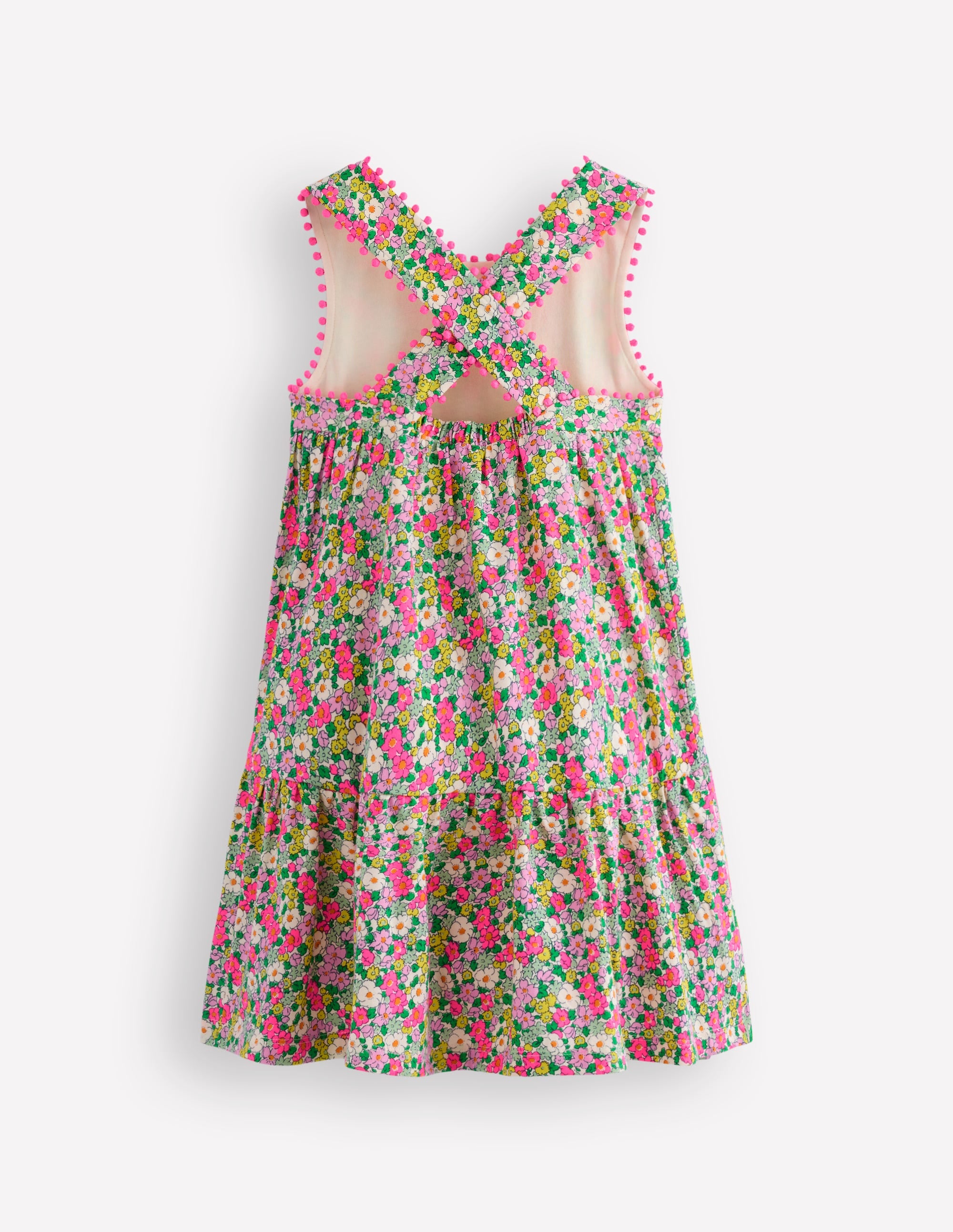 Jersey Cross-back Dress-Ditsy Floral - Image 2