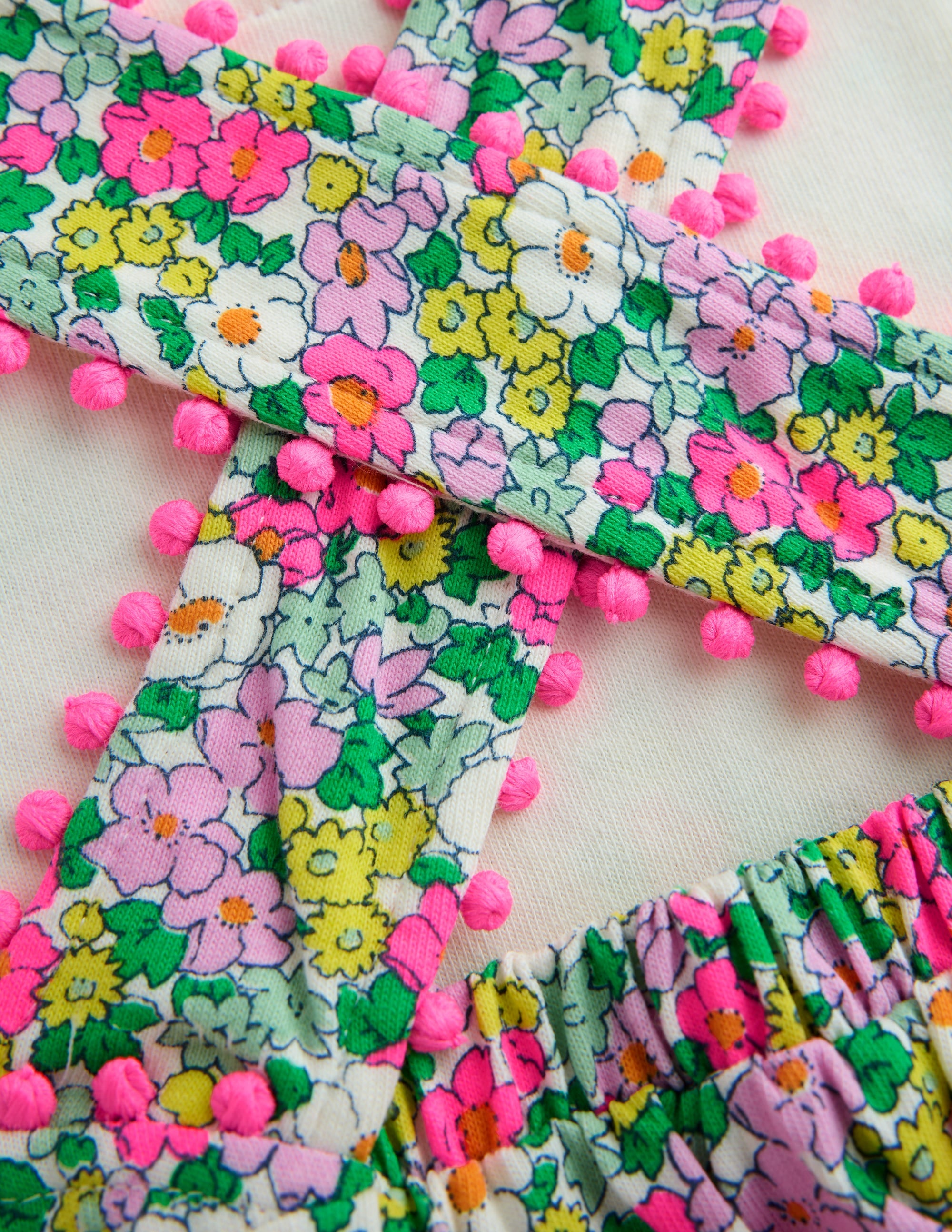 Jersey Cross-back Dress-Ditsy Floral - Image 3