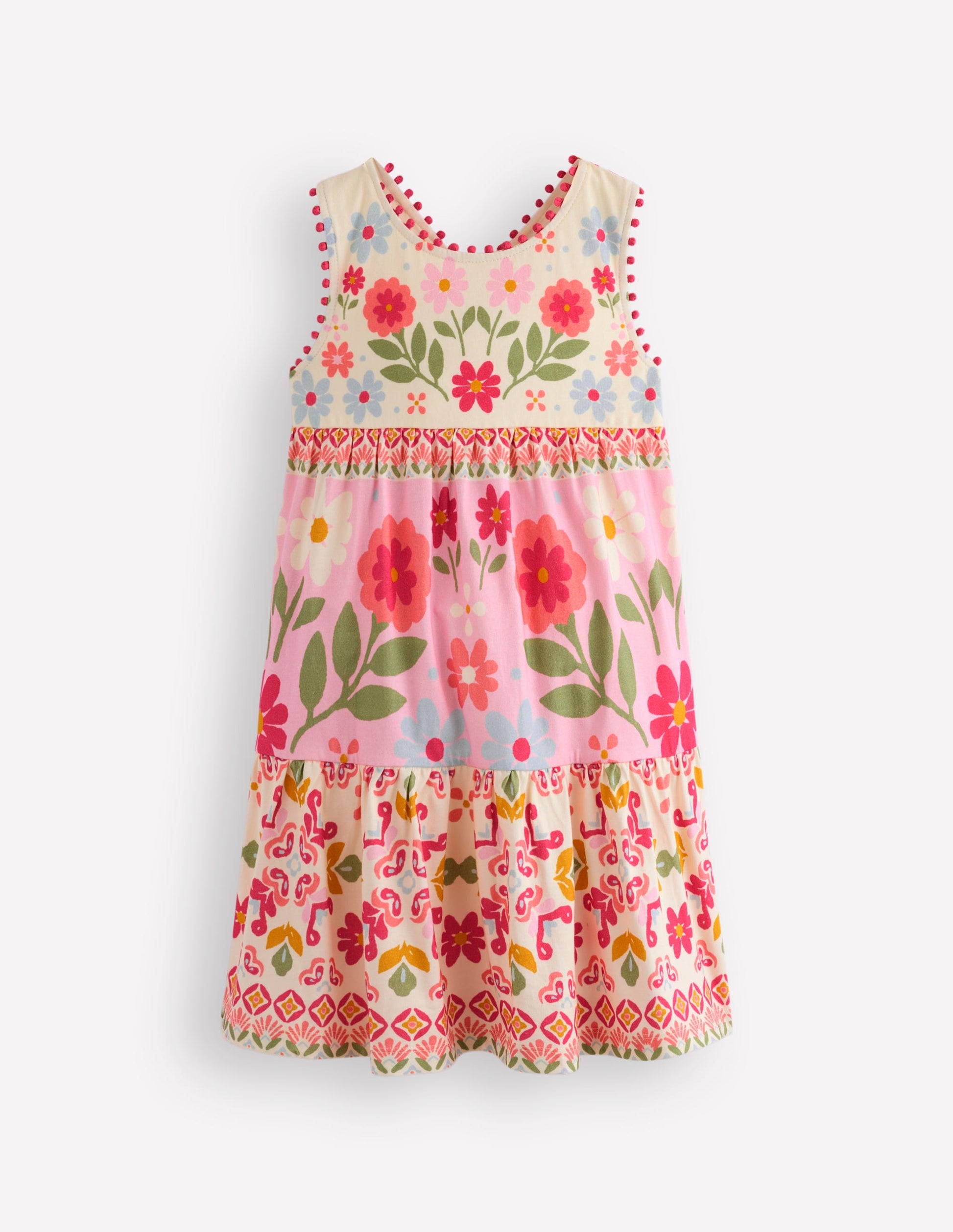 Jersey Cross-back Dress-Hotchpotch Floral-2