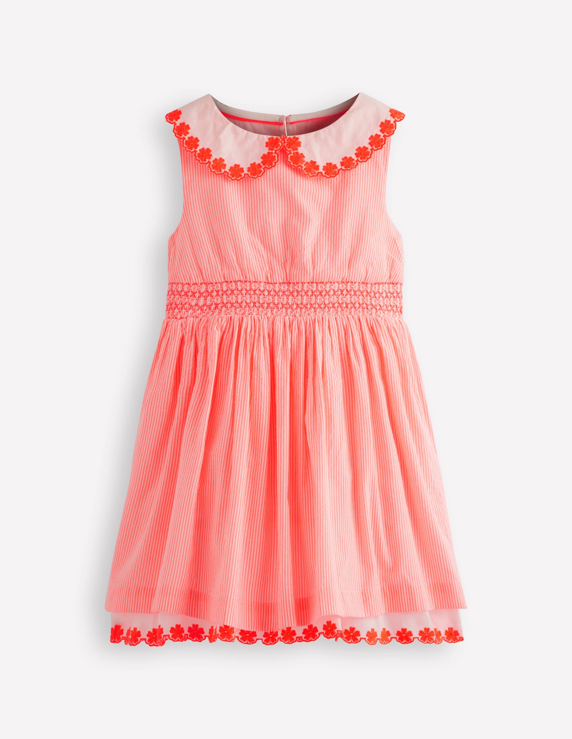 Boden Girls Nostalgic Broderie Dress in Pink Boden Girls Nostalgic Broderie Dress in Pink