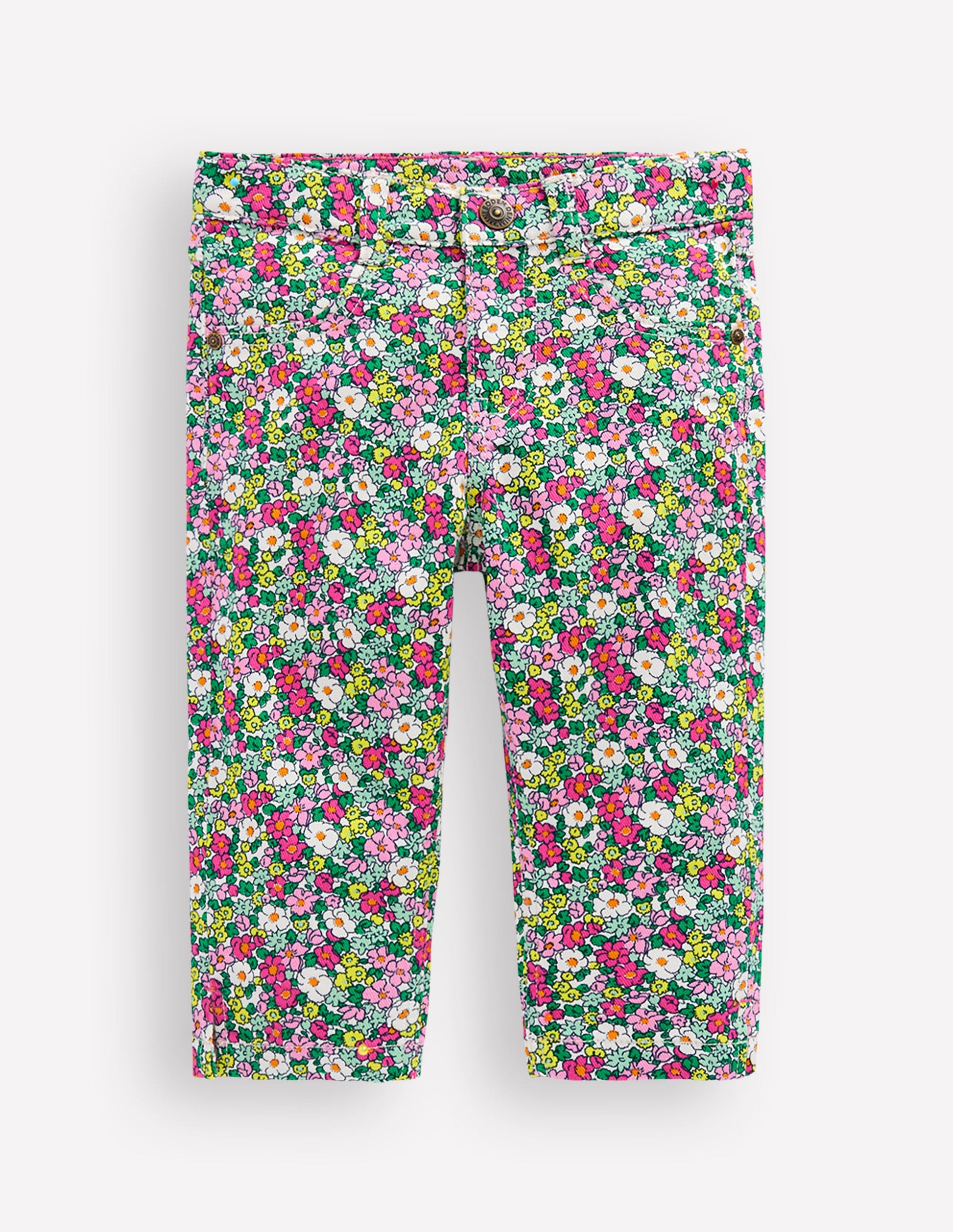 Capri Pants-Multi Summerflower Bed-2