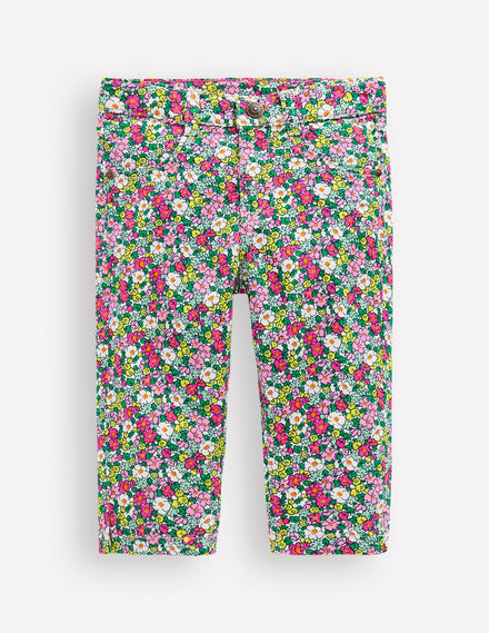 Capri Pants-Multi Summerflower Bed