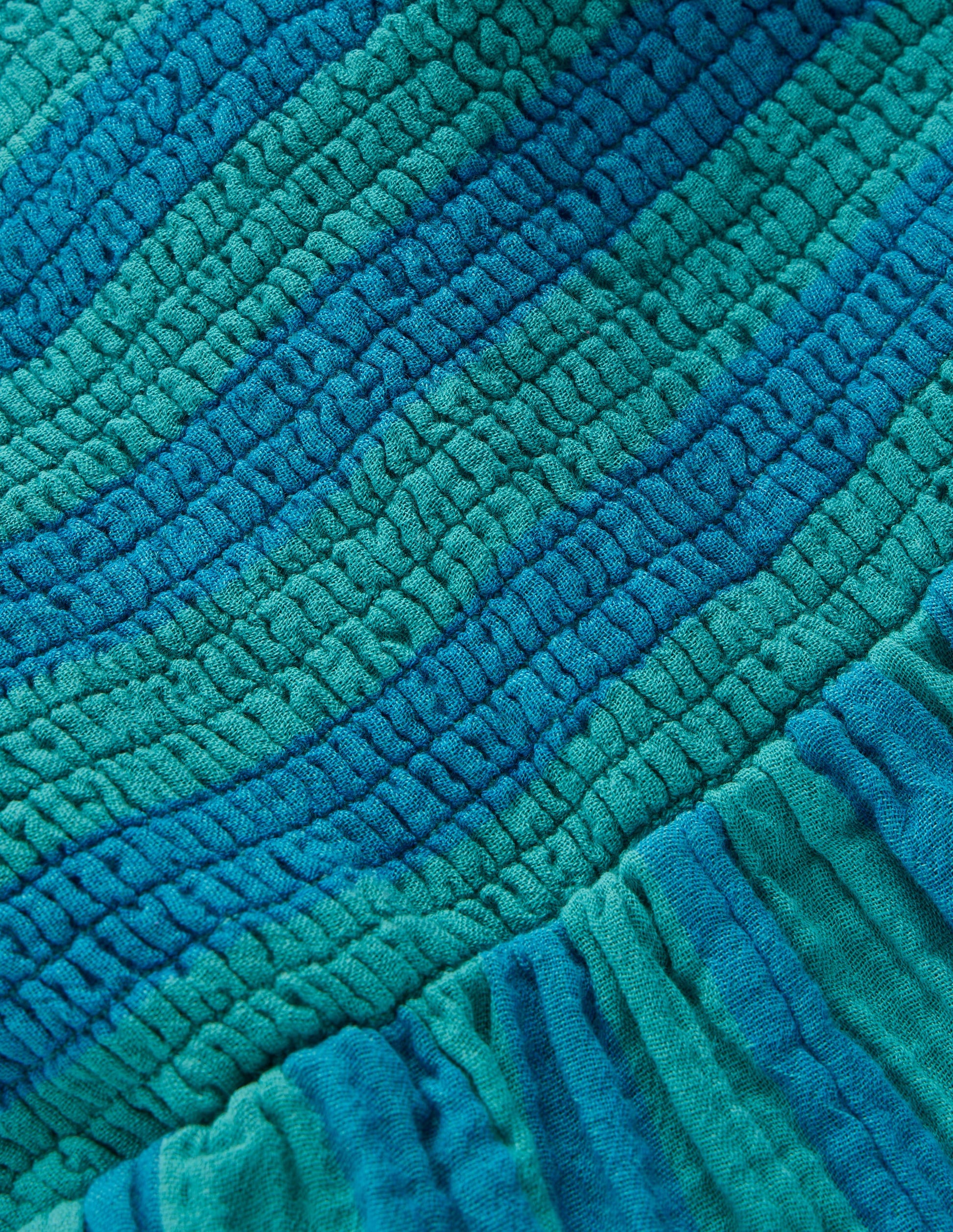 Double Cloth Playsuit-Aurora Blue Stripe-5