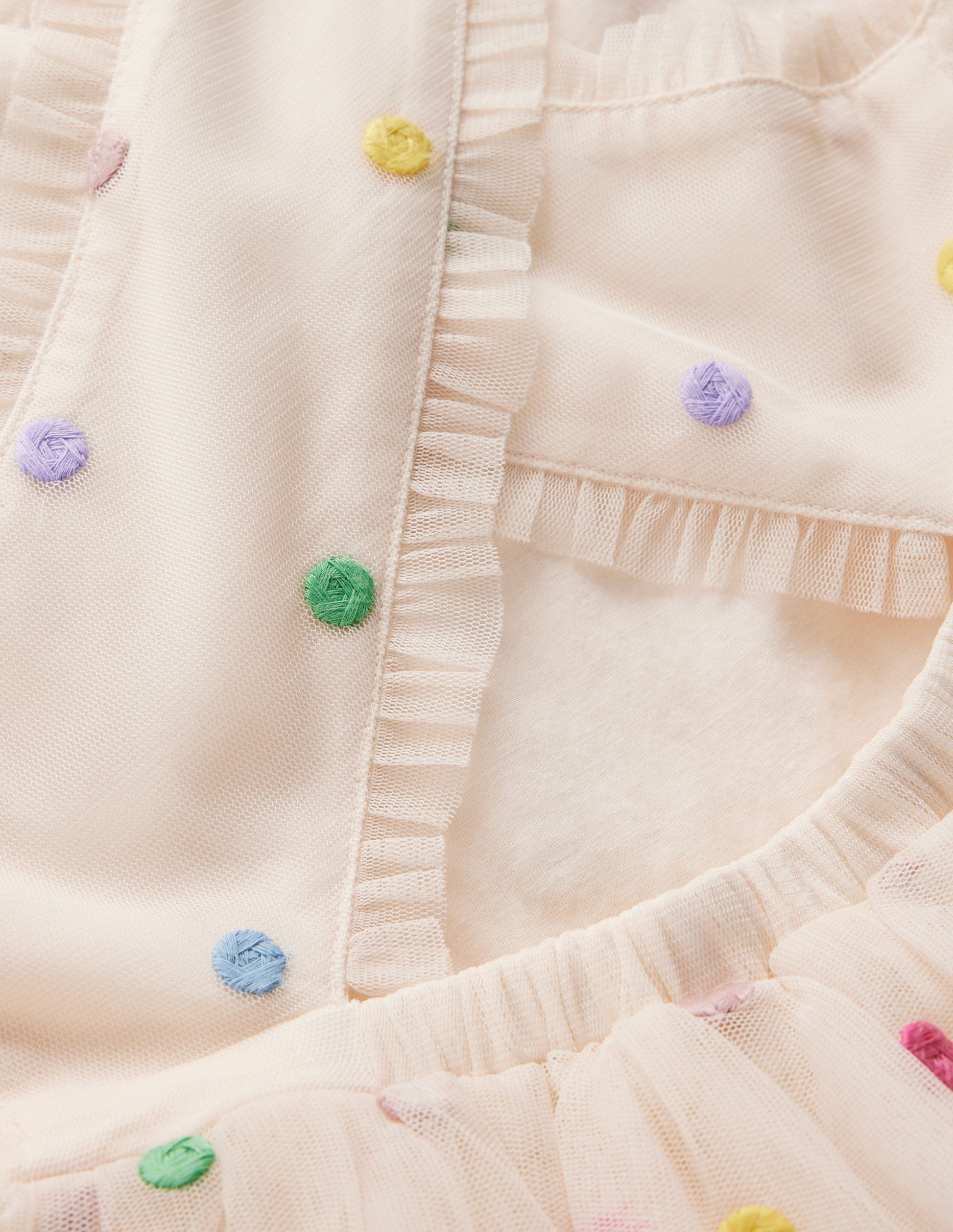 Spot Occasion Dress-Soft Ivory Multi Spot-4