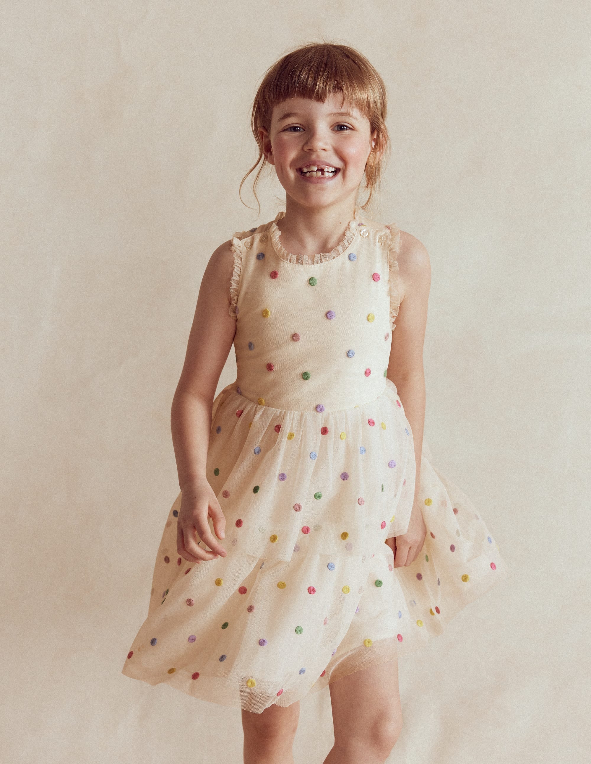 Spot Occasion Dress-Soft Ivory Multi Spot - Image 2