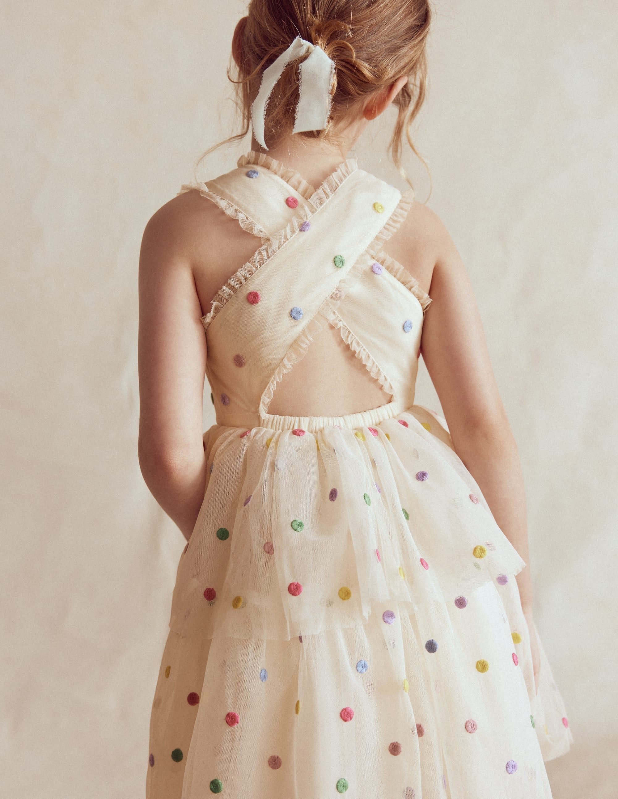 Spot Occasion Dress-Soft Ivory Multi Spot - Image 3