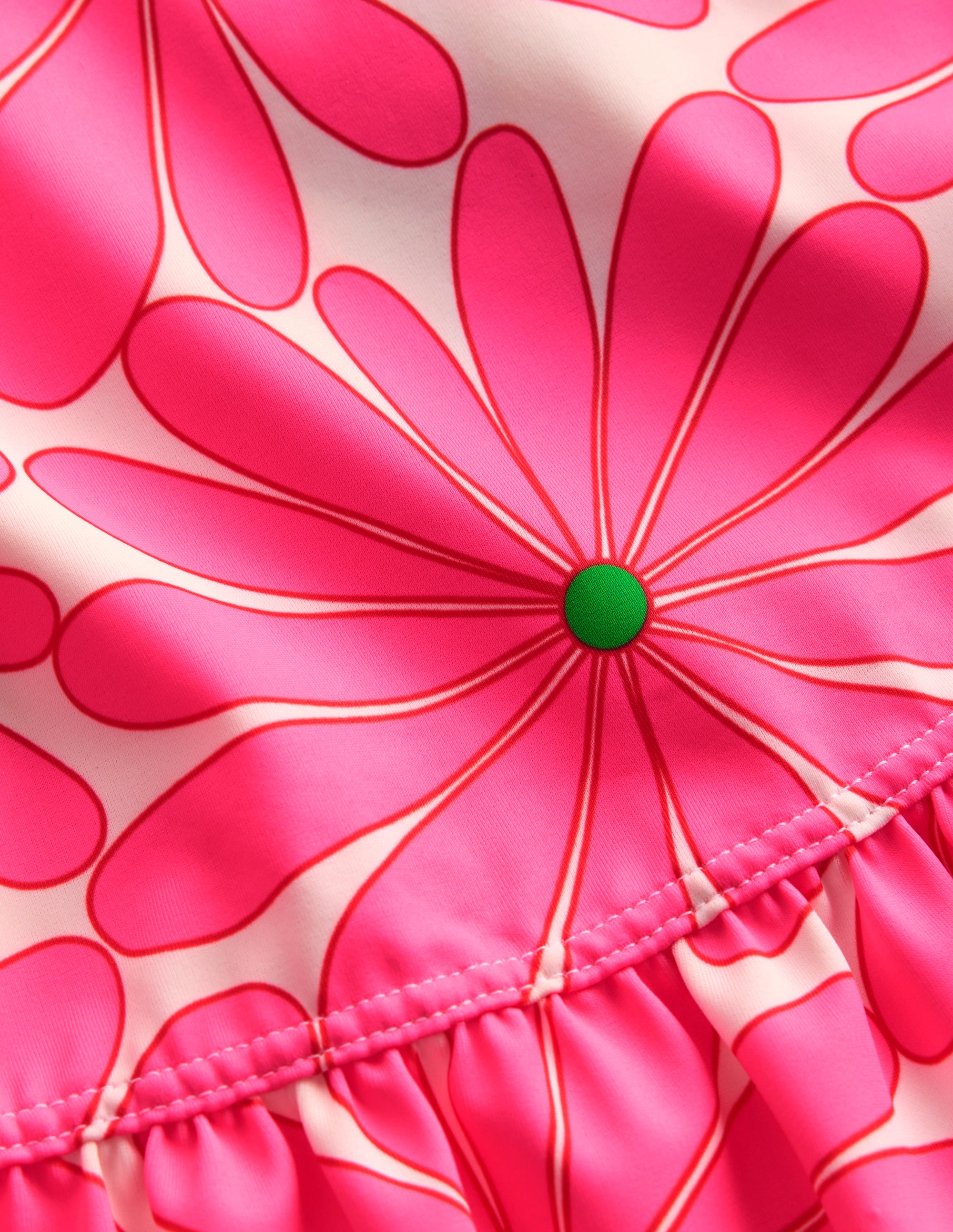 Swim Skirt-Festival Pink Daisy - Image 3