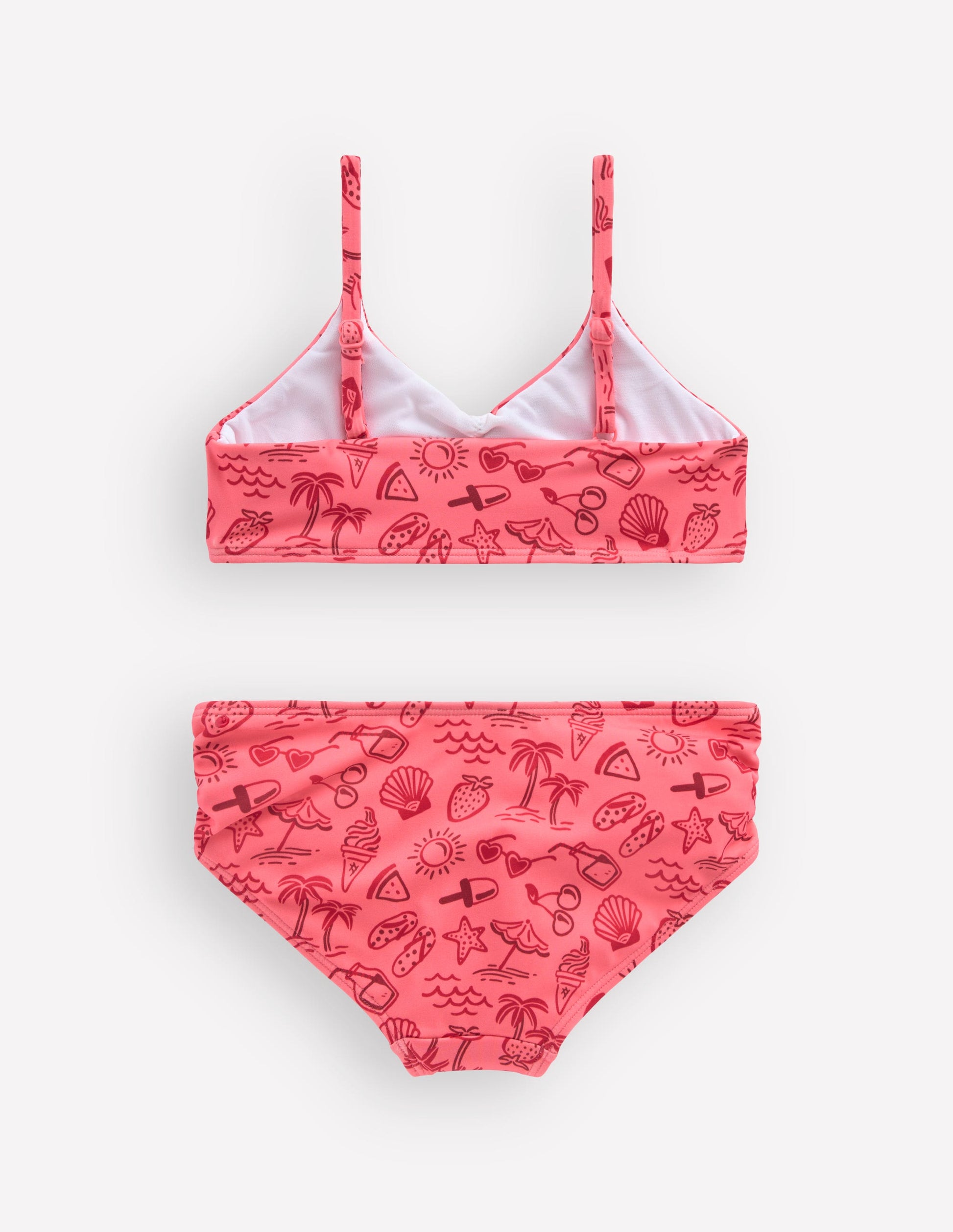 Ruched Bikini-Pink Holiday-2