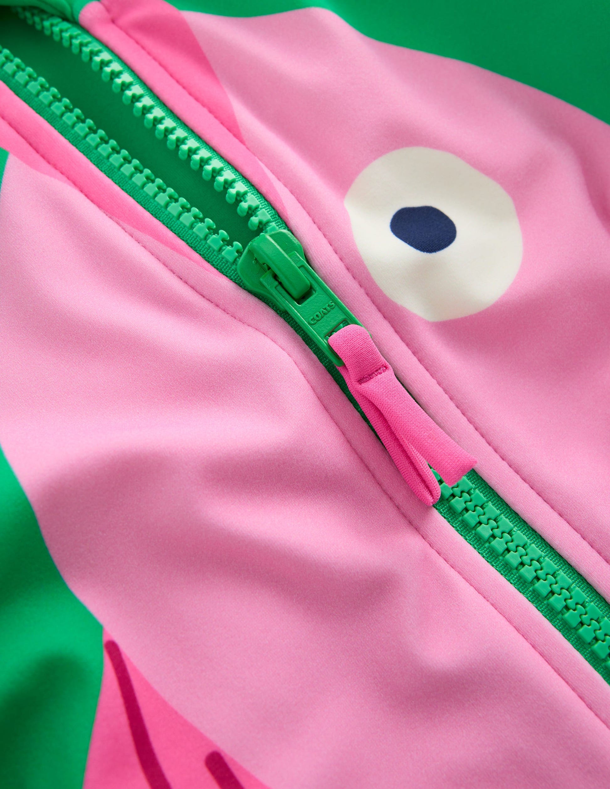 Fun Long Sleeve Swimsuit-Bright Emerald Fish-3